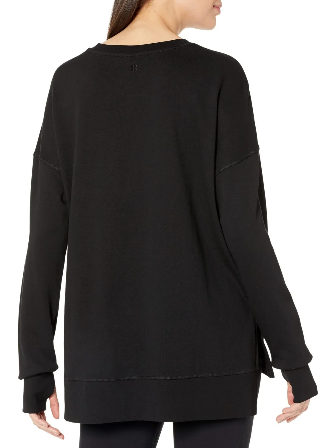 Толстовка After Class Longline Sweatshirt Sweaty Betty — изображение 2 из 2, черный
