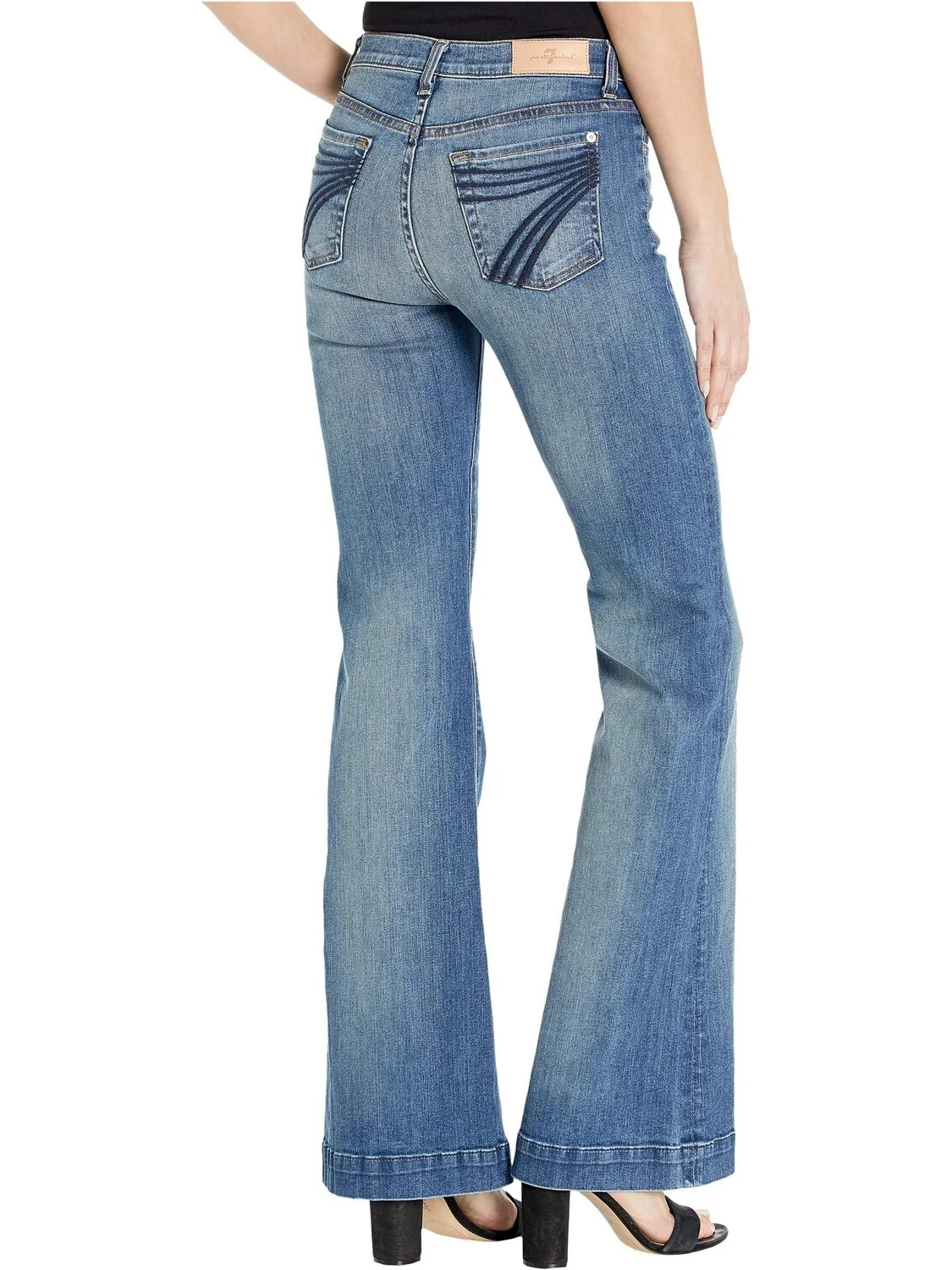 Джинсы Luxe Vintage Dojo in Distressed Authentic Light 7 For All Mankind, цвет Distressed Authentic Light
