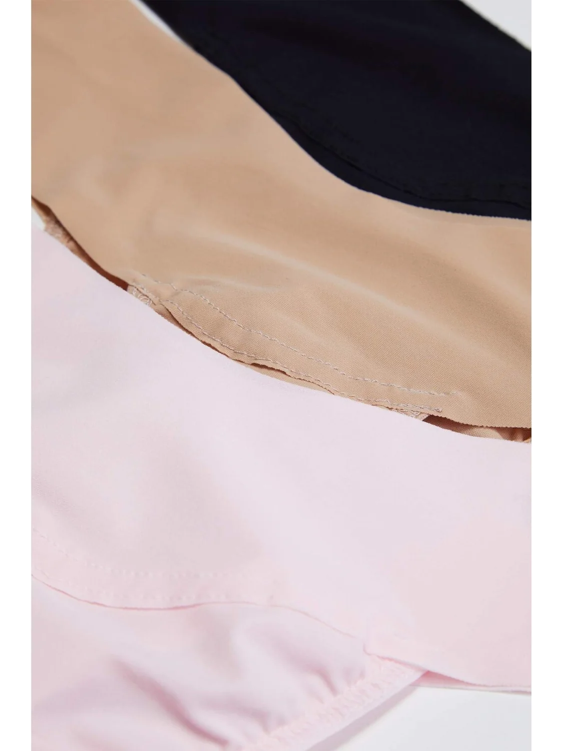 BreatheSoft Natural Rise, 3 упаковки Hanky Panky — изображение 3 из 3, черный//розовый