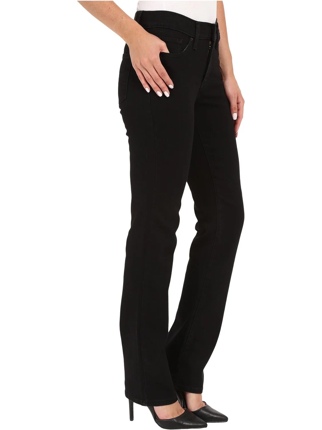 Джинсы Levi's Womens 314 Shaping Straight — изображение 4 из 4, черный