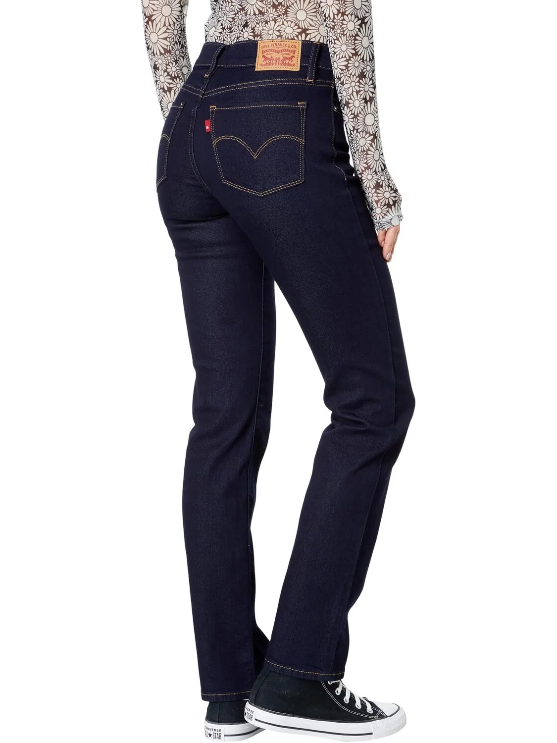 Джинсы Levi's Womens 314 Shaping Straight — изображение 2 из 4, голубой