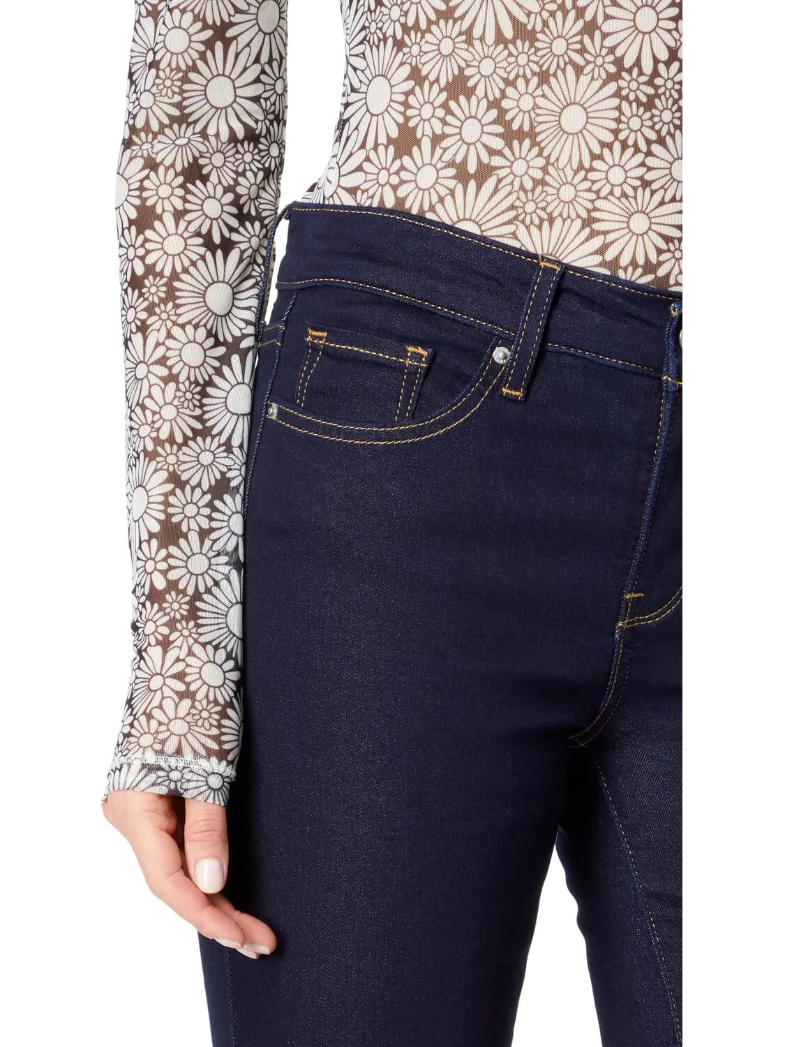 Джинсы Levi's Womens 314 Shaping Straight — изображение 3 из 4, голубой