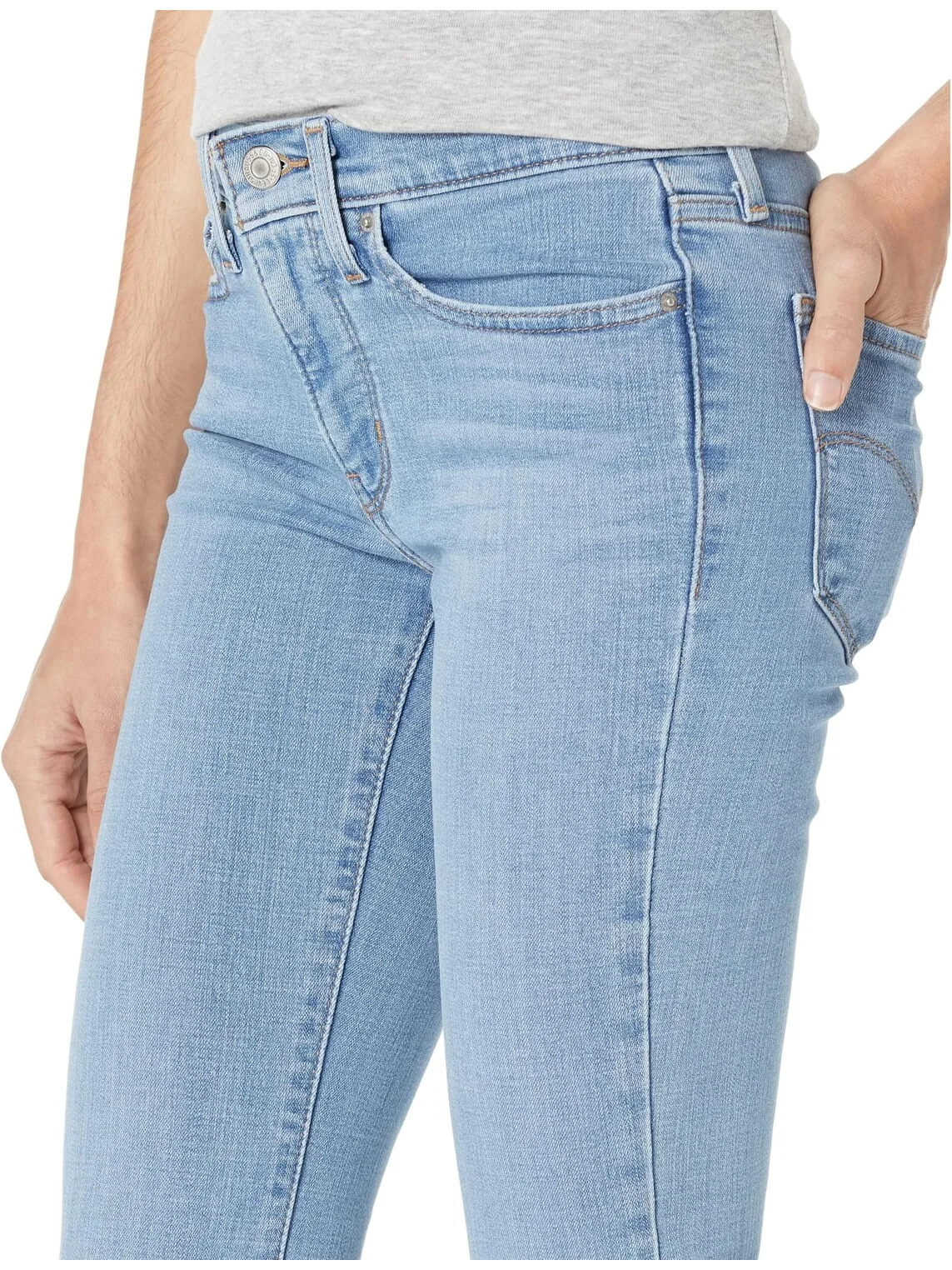 Джинсы Levi's Womens 315 Shaping Bootcut — изображение 3 из 4, синий