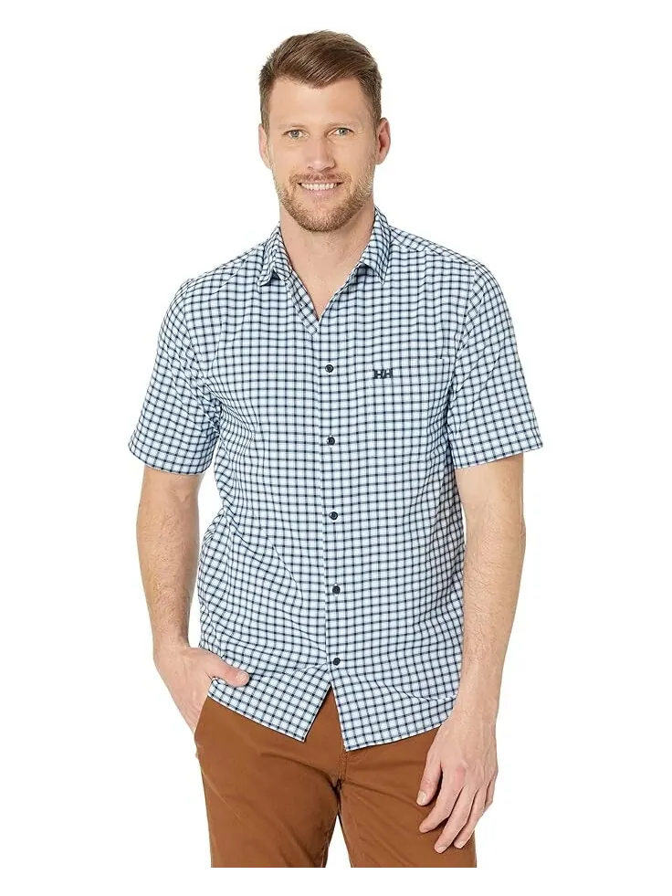Рубашка Helly Hansen Fjord Quick Dry Short Sleeve Shirt 2.0 — изображение 1 из 3, темно-синий