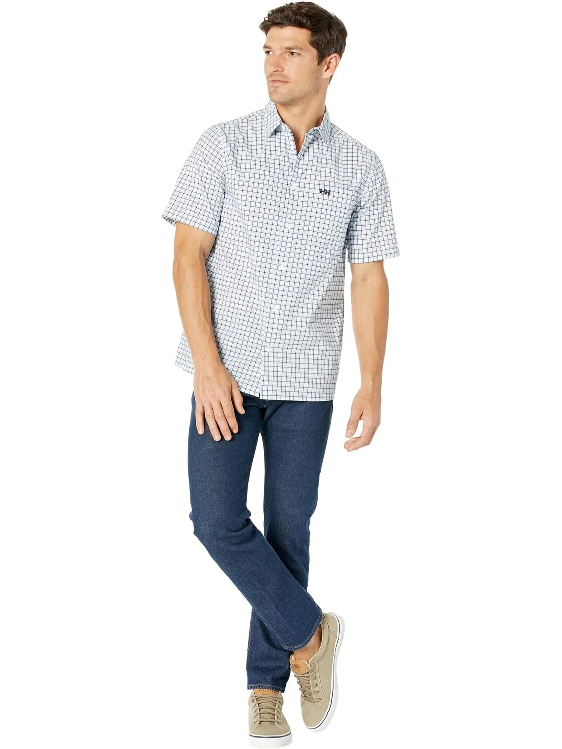 Рубашка Fjord Quick Dry с коротким рукавом 2.0 Helly Hansen — изображение 4 из 4, белый