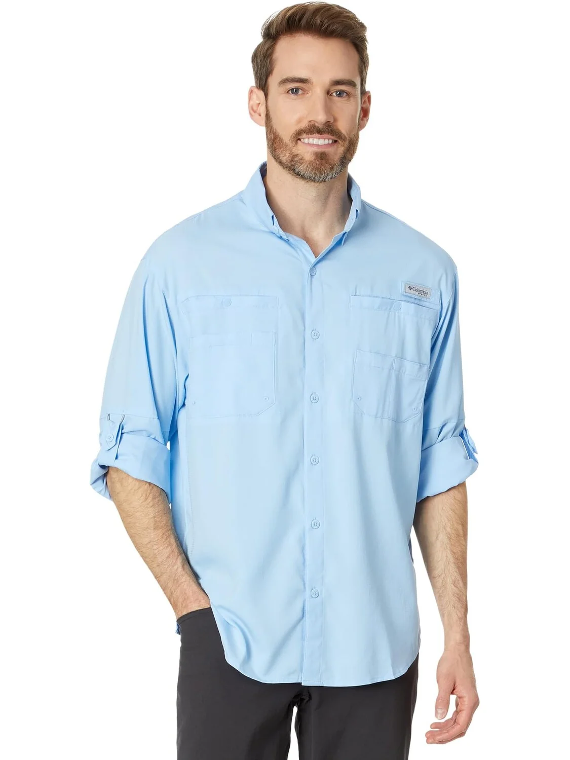 Рубашка Tamiami II L/S Columbia — изображение 1 из 4, голубой