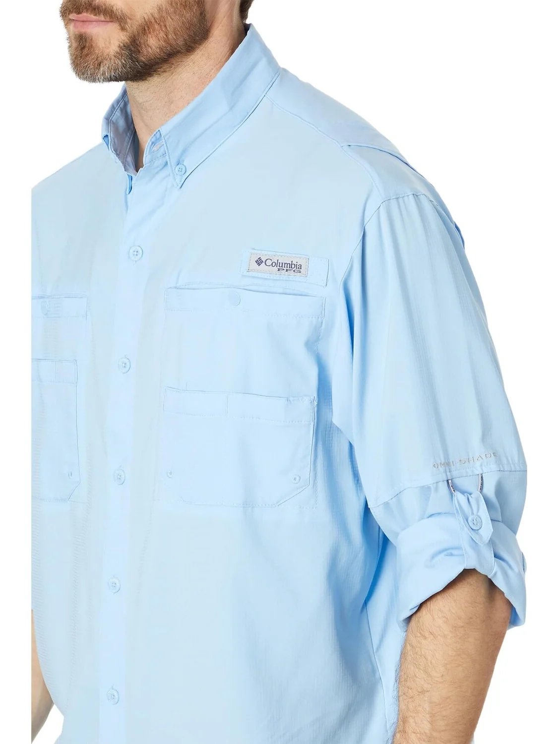 Рубашка Tamiami II L/S Columbia — изображение 3 из 4, голубой
