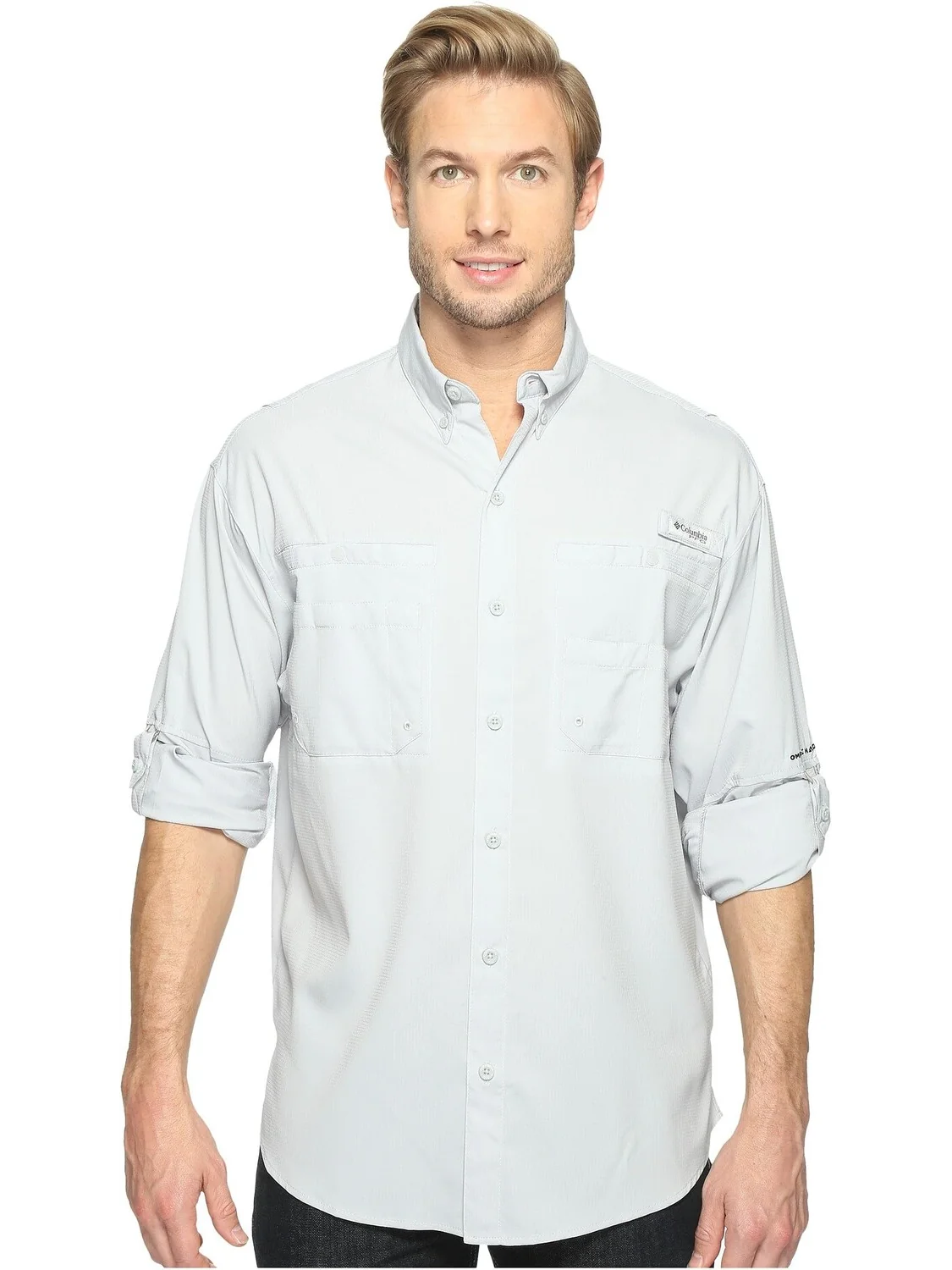 Рубашка Tamiami II L/S Columbia — изображение 5 из 7, серый