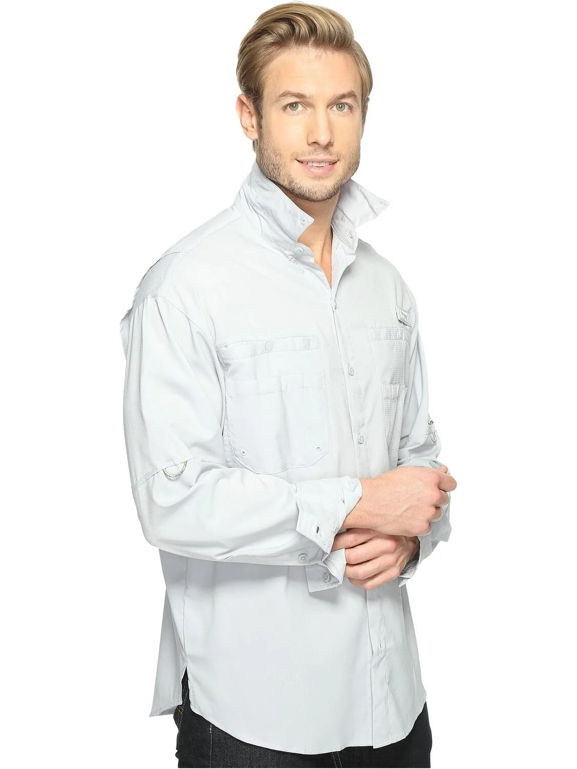 Рубашка Tamiami II L/S Columbia — изображение 6 из 7, серый