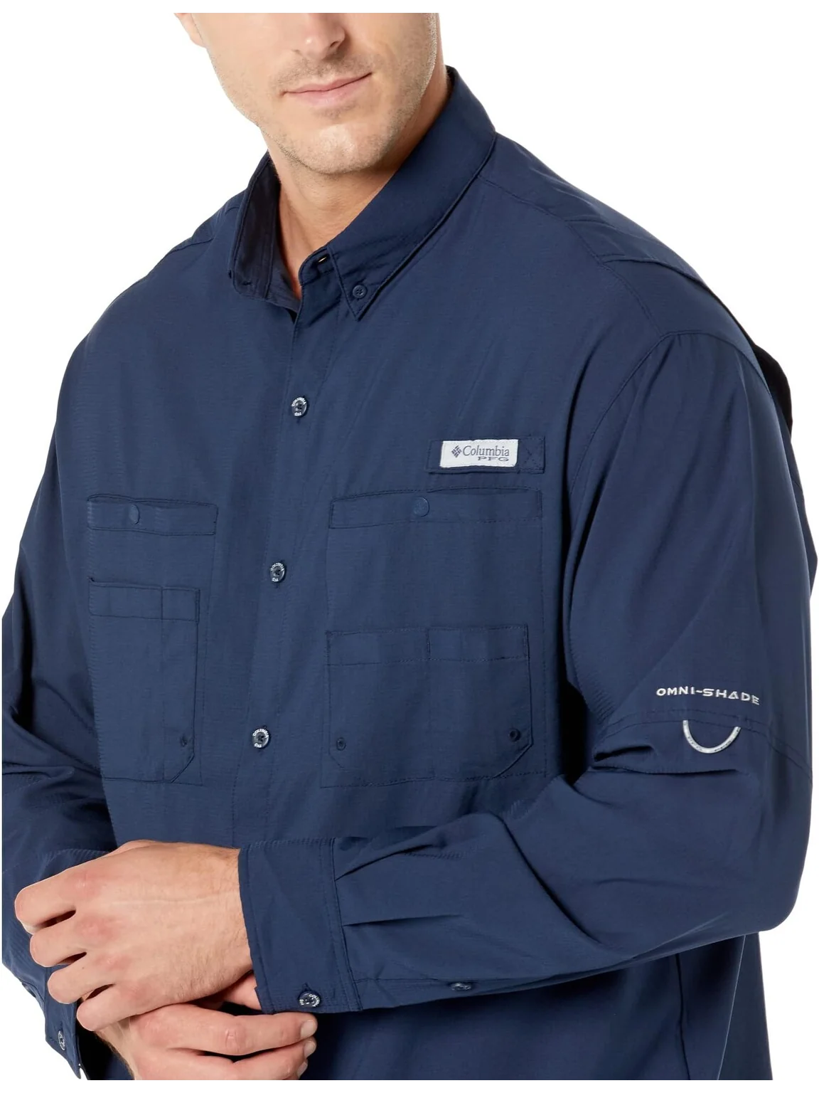 Рубашка Tamiami II L/S Columbia — изображение 3 из 4, темно-синий