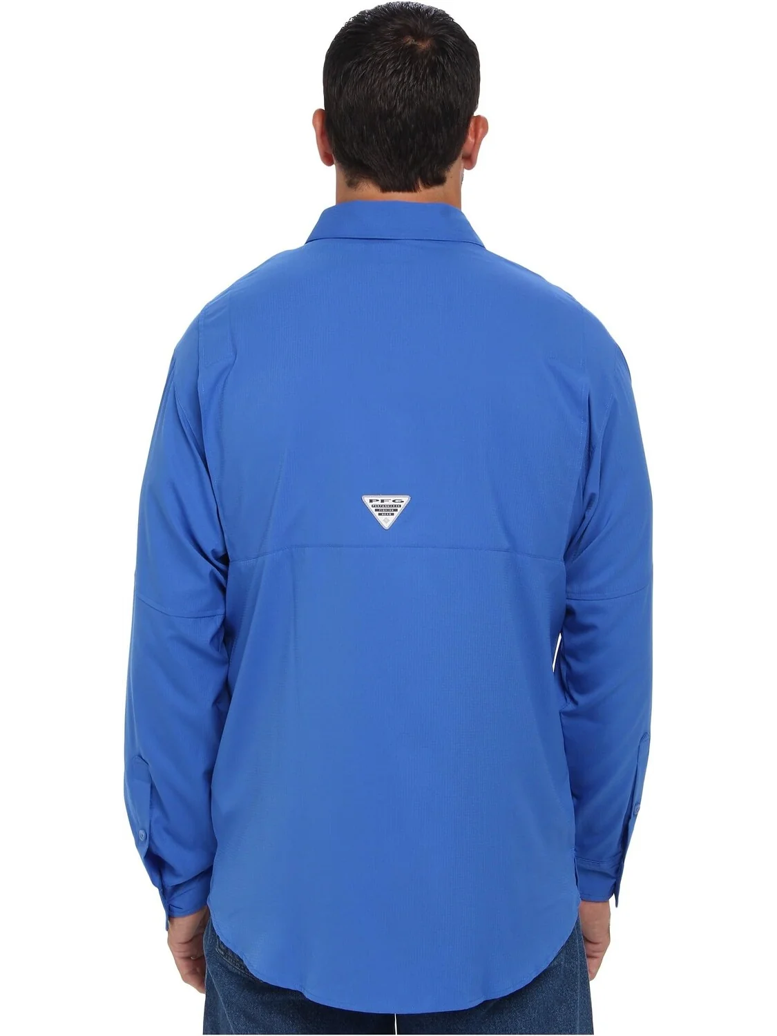 Рубашка Big & Tall Tamiami II L/S Columbia — изображение 3 из 6, синий
