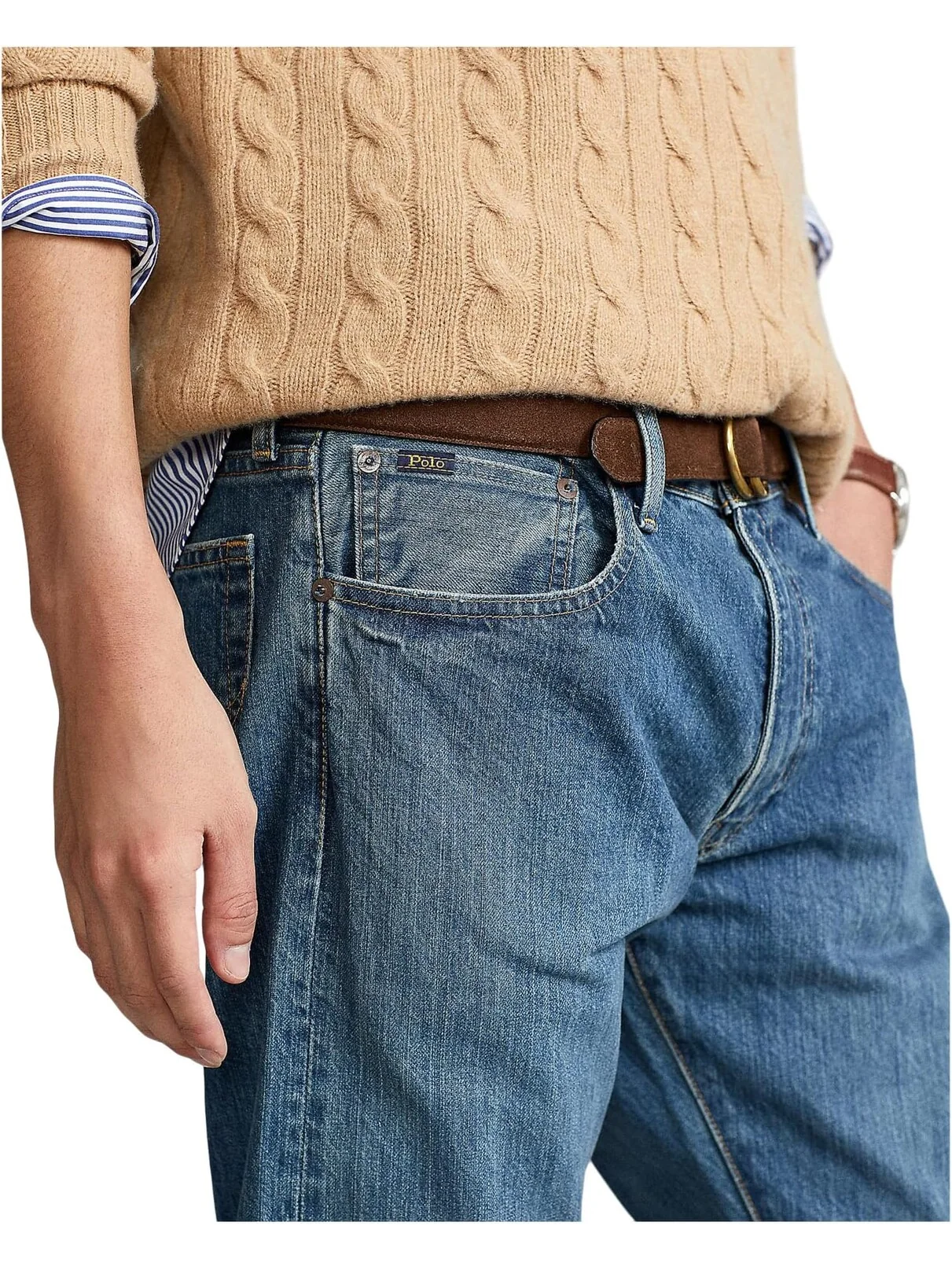 Джинсы Varick Slim Straight Jeans Polo Ralph Lauren, цвет Stanton Medium — изображение 4 из 5