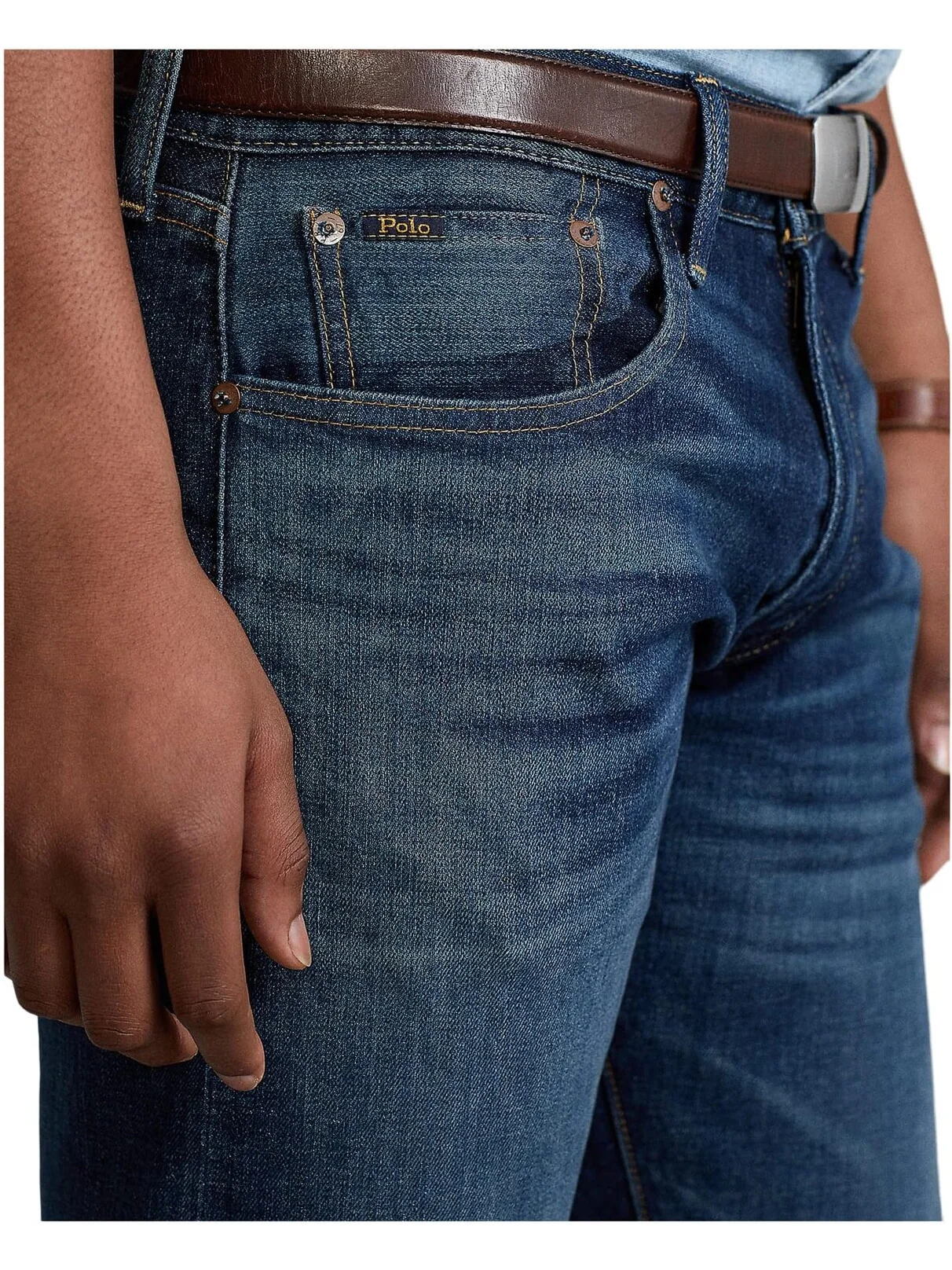 Джинсы Varick Slim Straight Jeans Polo Ralph Lauren, цвет Rockford Medium — изображение 4 из 5