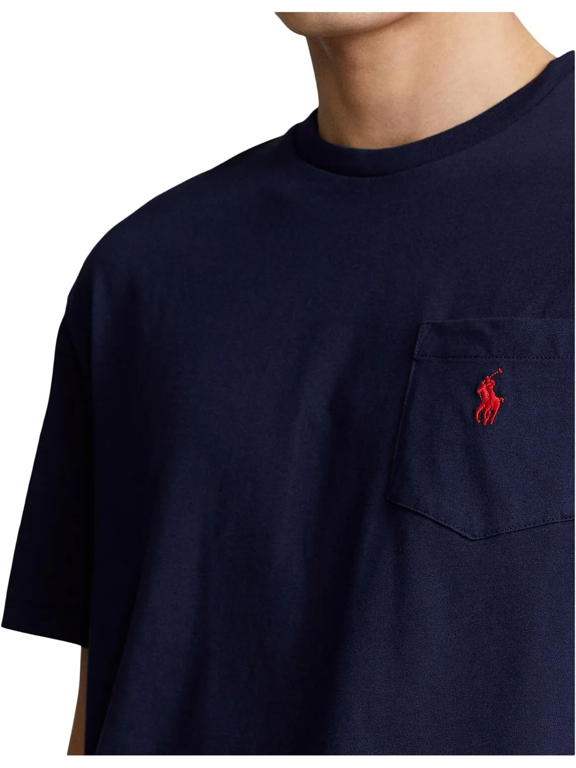 Классическая футболка с карманами Polo Ralph Lauren — изображение 3 из 4, чернильный