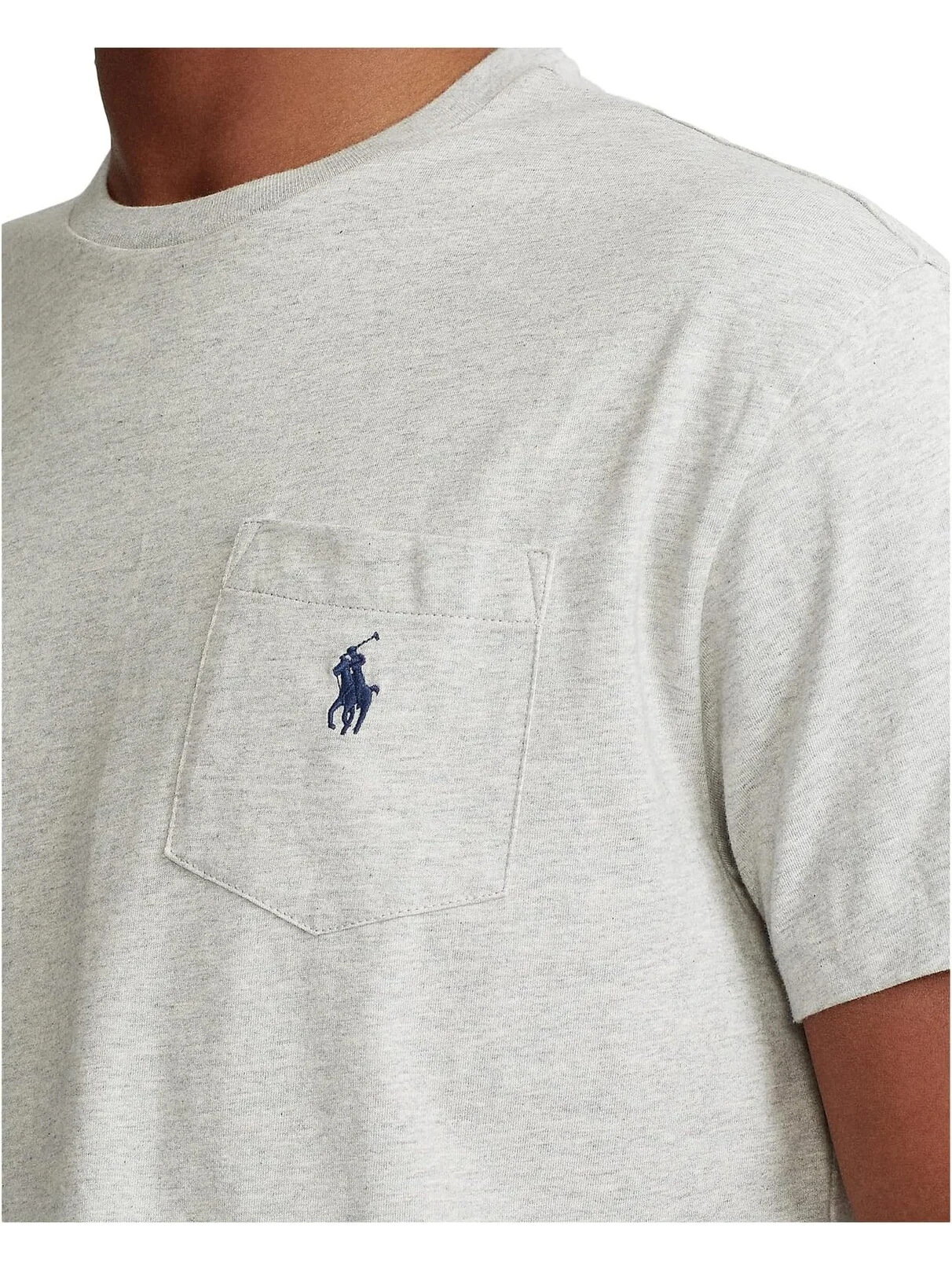 Классическая футболка с карманами Polo Ralph Lauren — изображение 3 из 4, серый