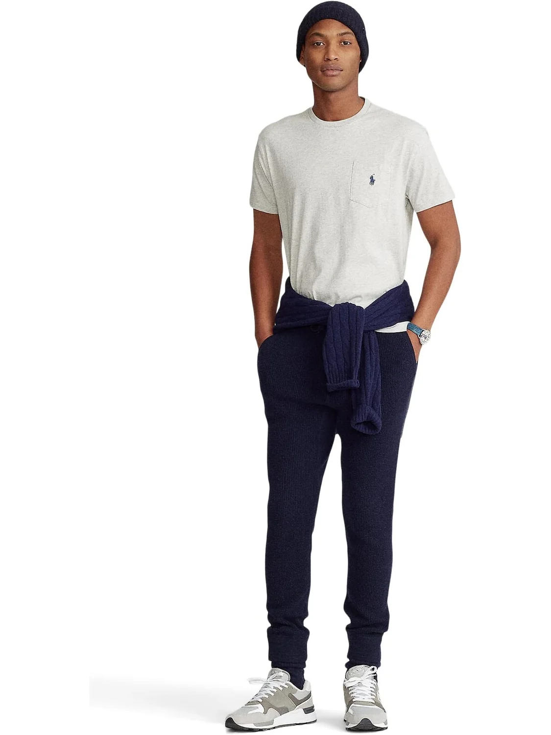 Классическая футболка с карманами Polo Ralph Lauren — изображение 4 из 4, серый