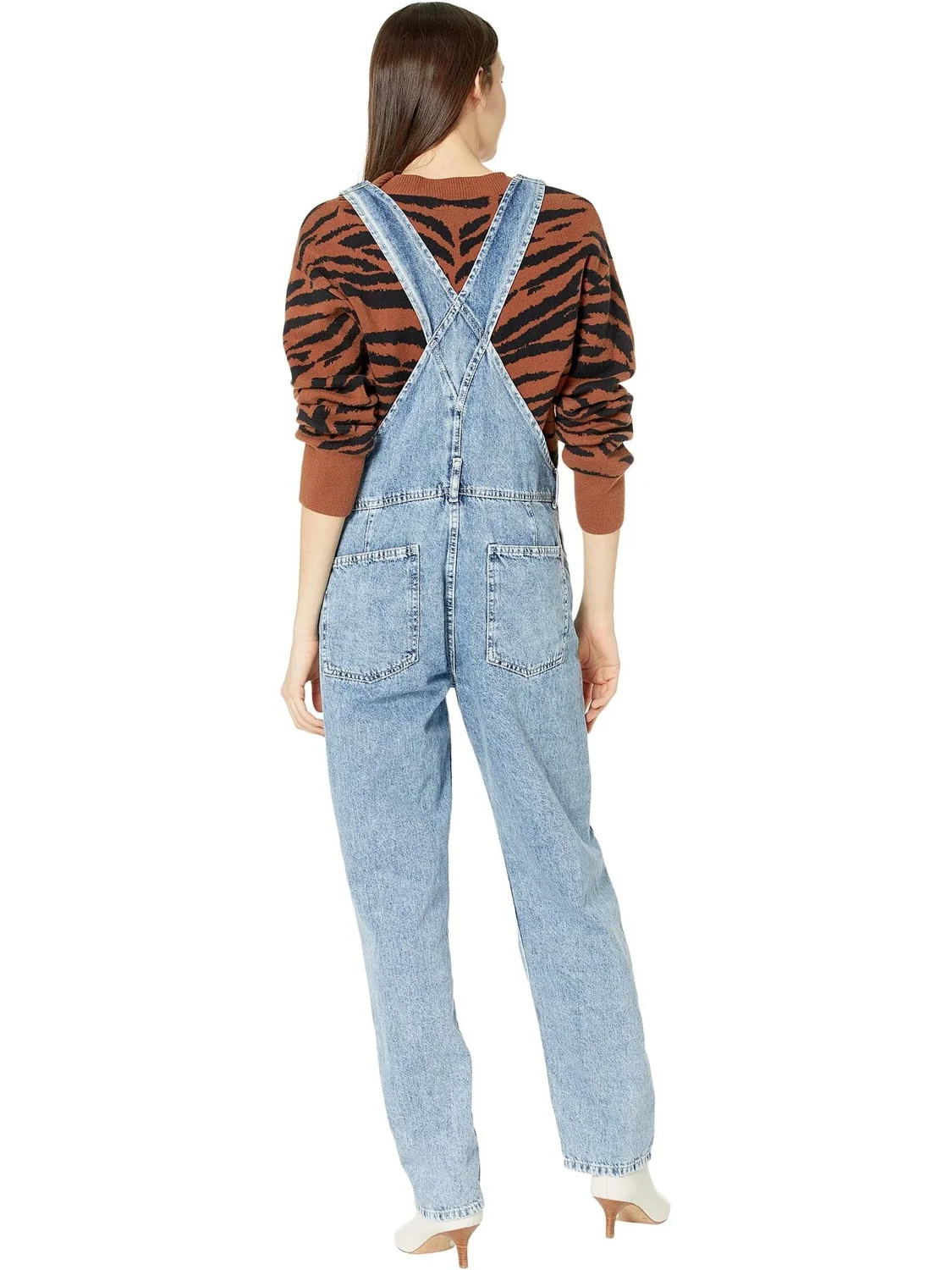 Джинсовый комбинезон We The Free Ziggy Free People — изображение 2 из 4, синий