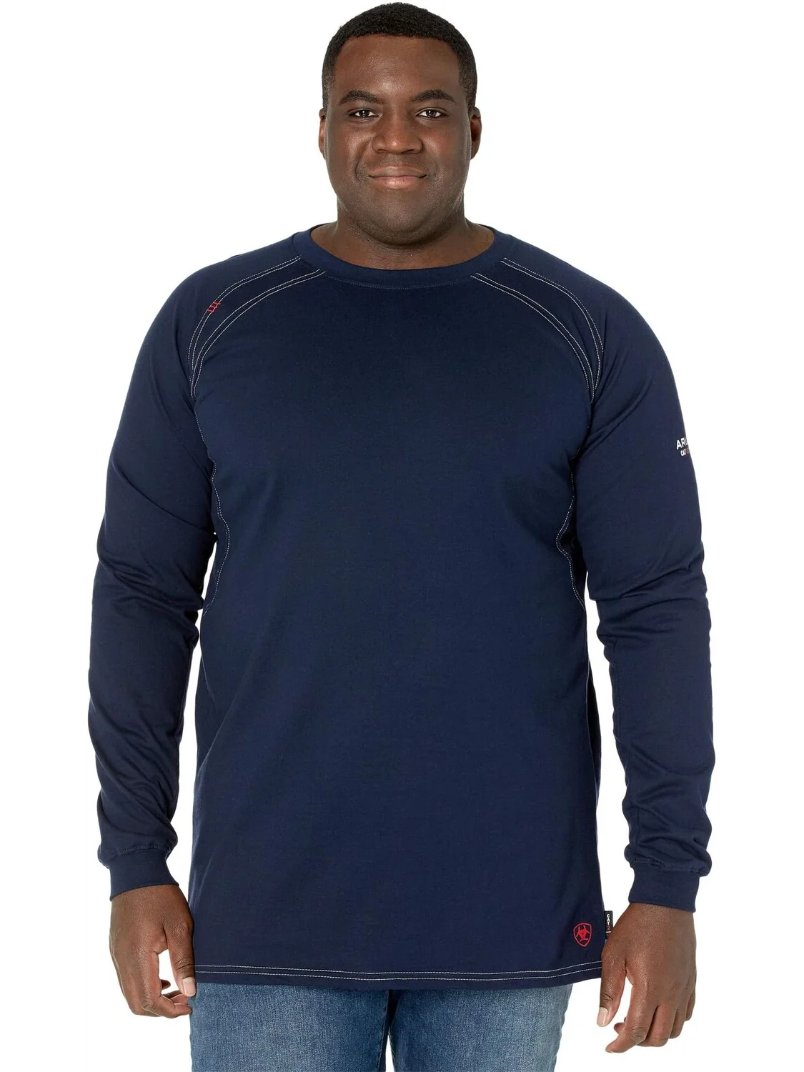 Футболка Big & Tall FR Work Crew Ariat — изображение 1 из 4, темно-синий