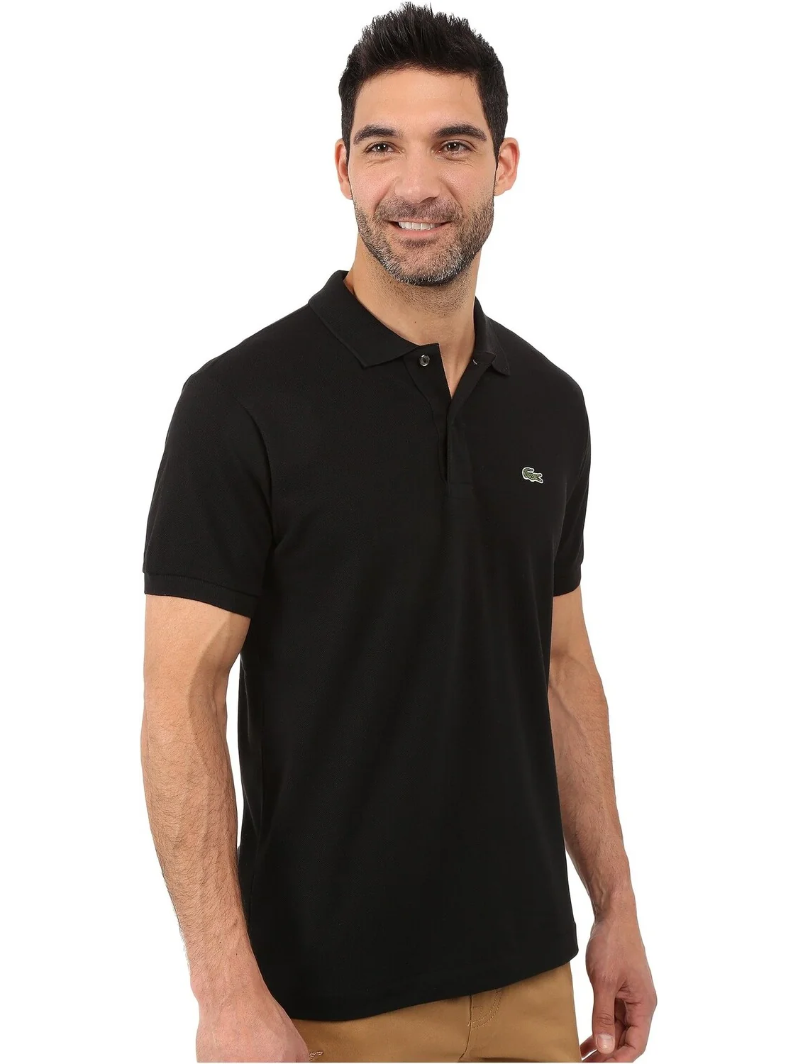 Рубашка-поло L1212 Classic Pique Polo Shirt Lacoste — изображение 4 из 5, темно-синий