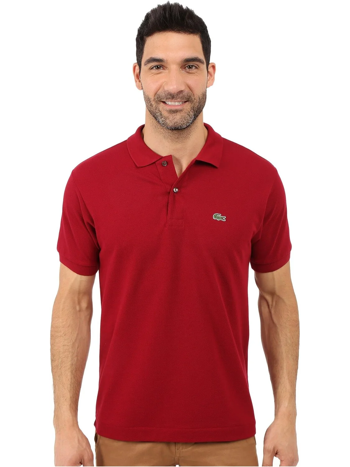 Рубашка-поло L1212 Classic Pique Polo Shirt Lacoste — красный