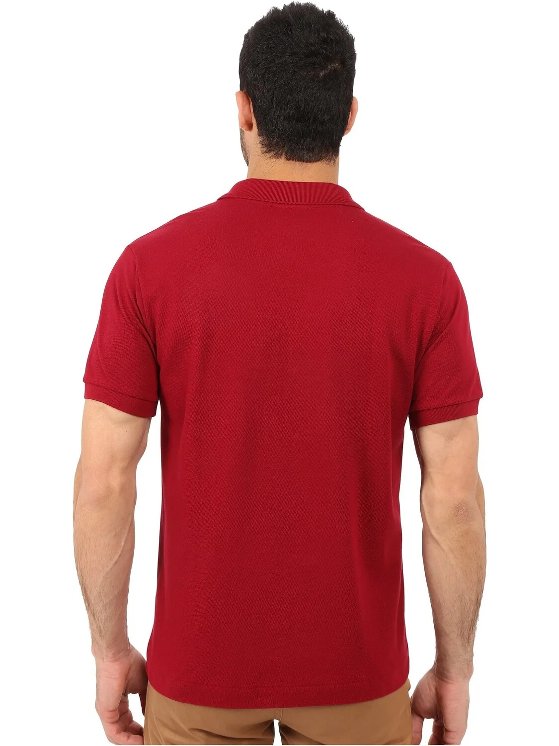 Рубашка-поло L1212 Classic Pique Polo Shirt Lacoste — изображение 3 из 4, бордо