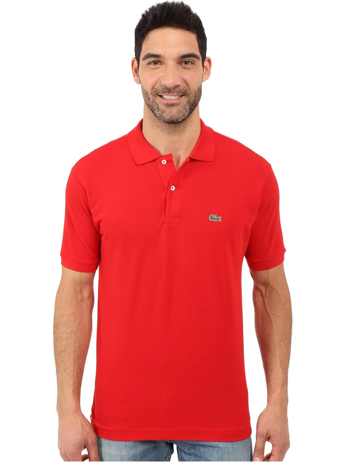 Рубашка-поло L1212 Classic Pique Polo Shirt Lacoste — красный