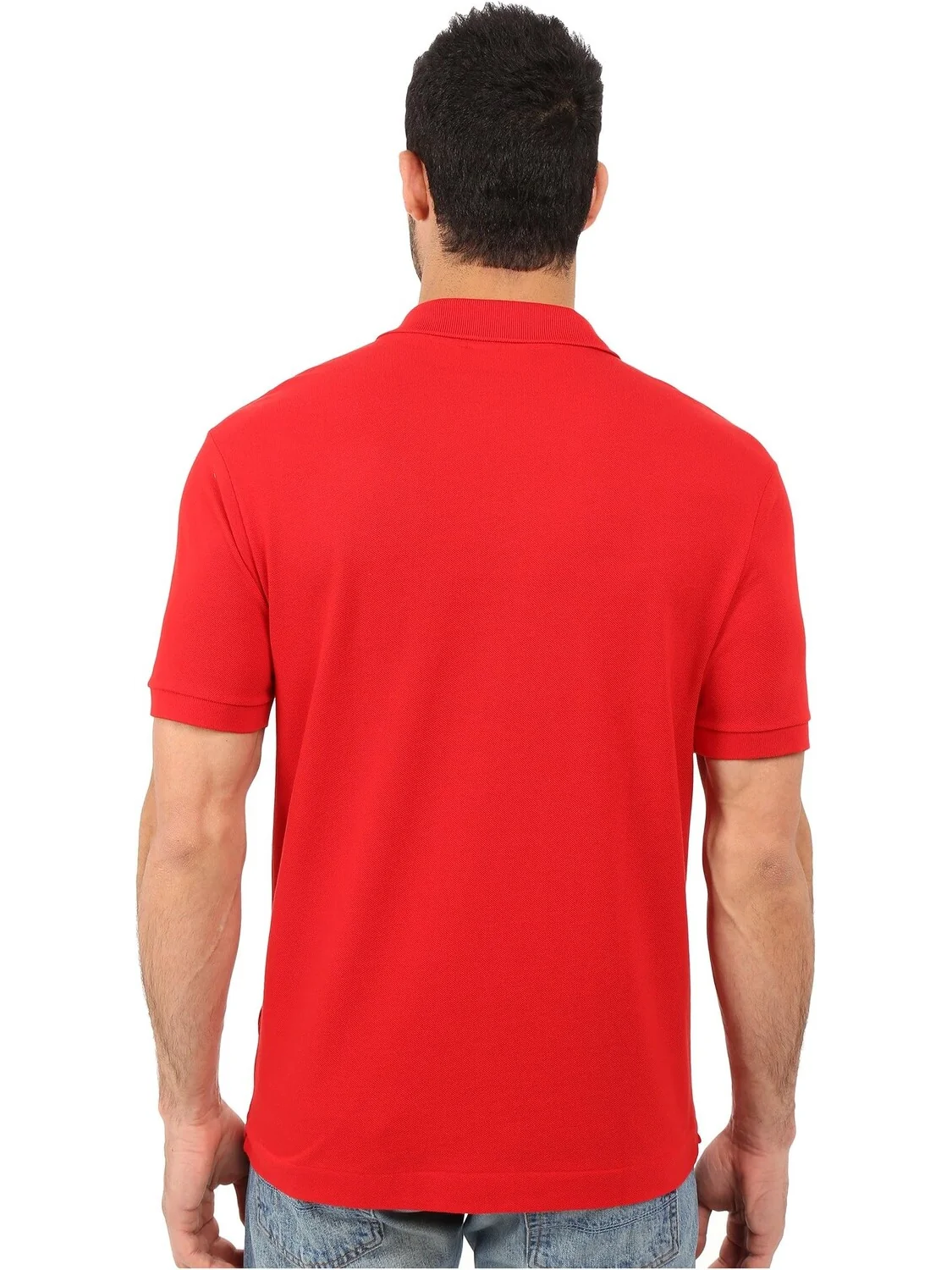 Рубашка-поло L1212 Classic Pique Polo Shirt Lacoste — изображение 3 из 4, красный