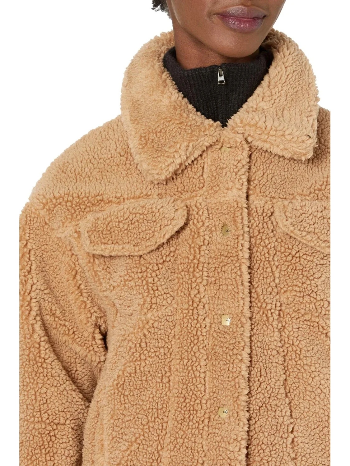 Куртка Frankie Sherpa Trucker UGG — изображение 3 из 4, верблюжий