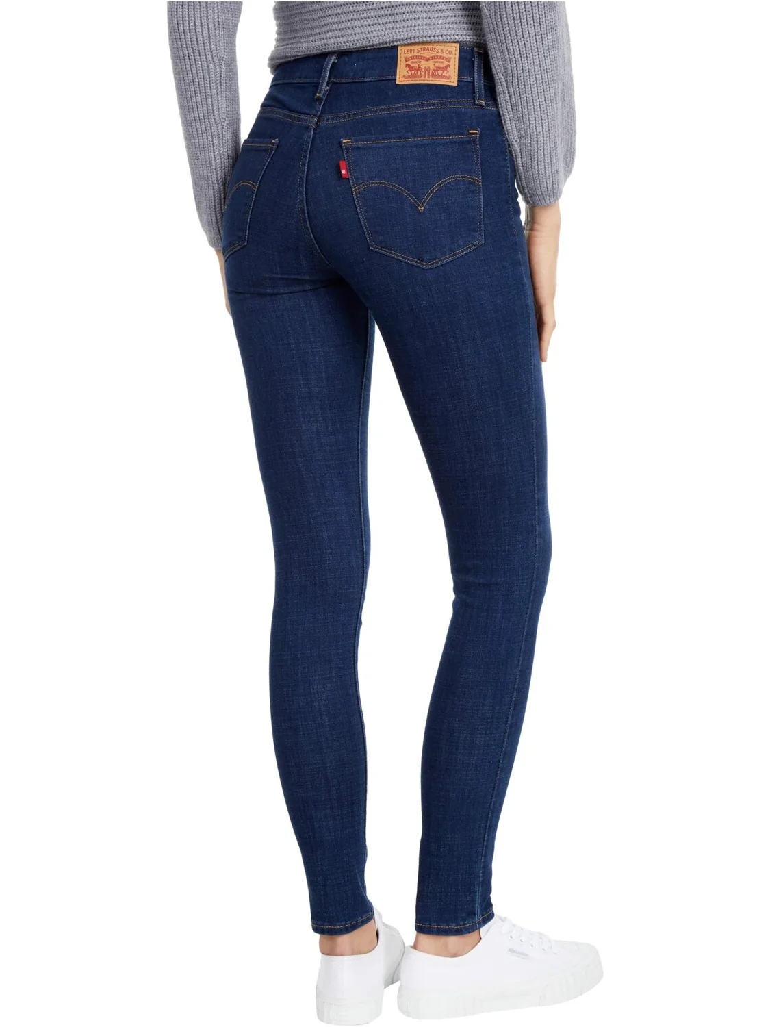 Женские джинсы Levi's 711 Skinny — изображение 3 из 4, темно-синий