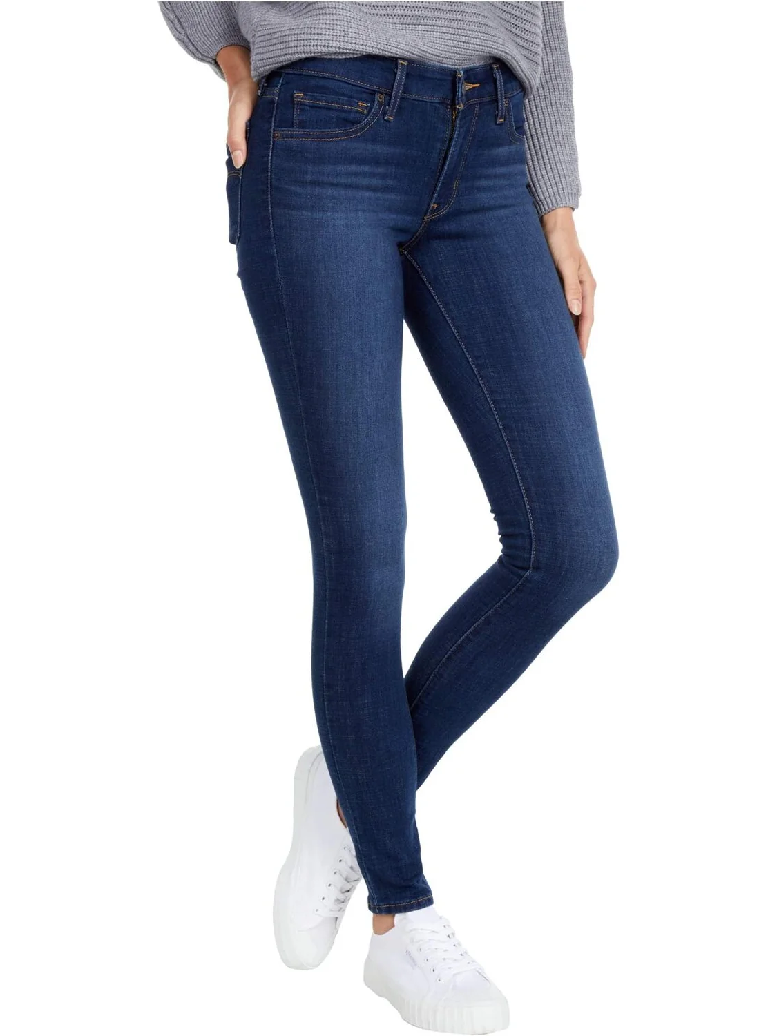 Женские джинсы Levi's 711 Skinny — изображение 4 из 4, темно-синий