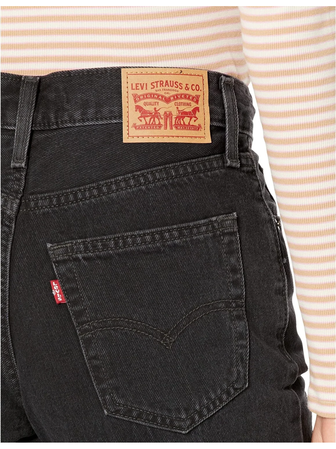 Джинсы Levi's Womens 94 Baggy — изображение 3 из 4, черный