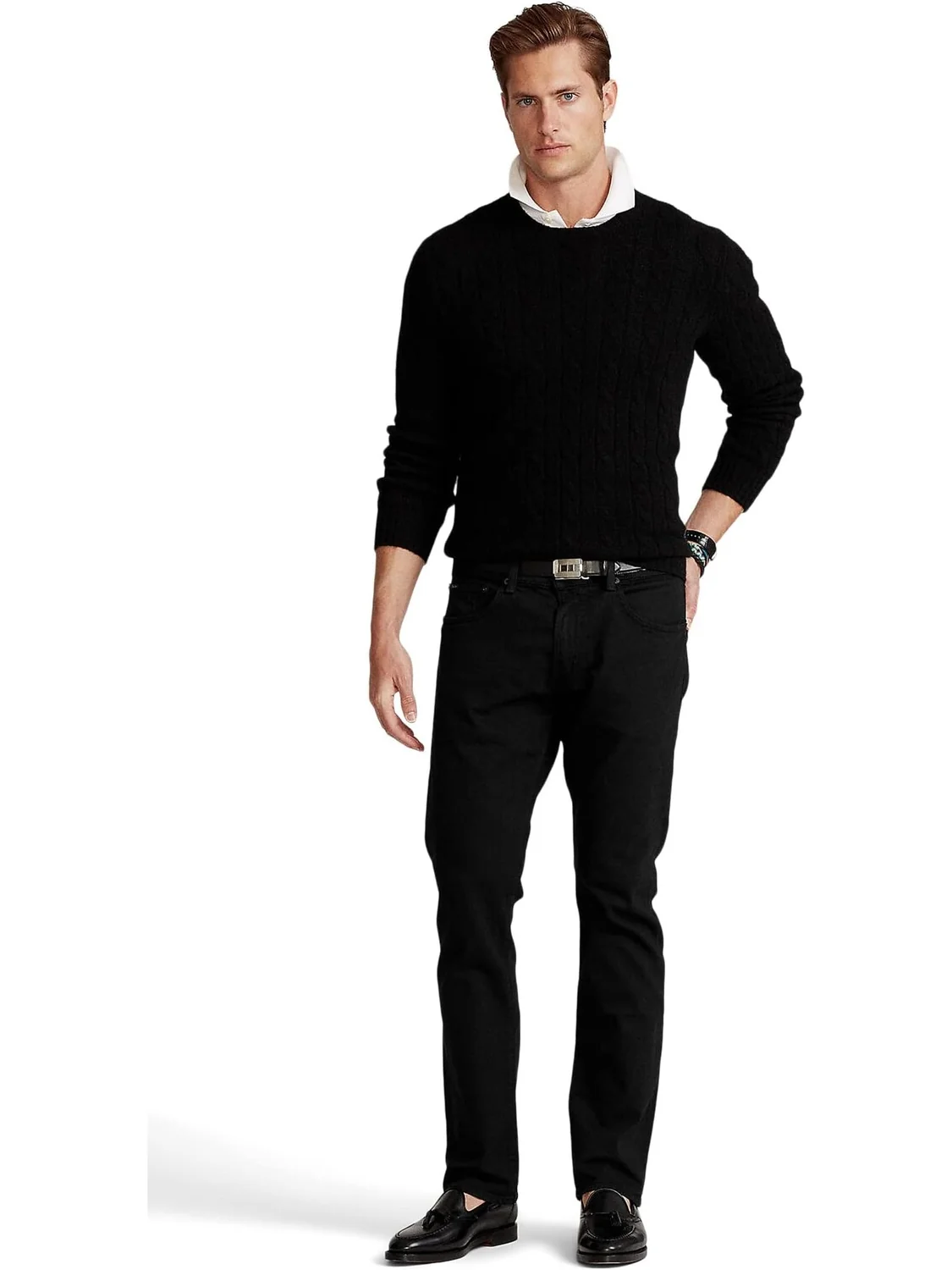 Джинсы Varick Slim Straight Jean Polo Ralph Lauren — изображение 5 из 6, черный