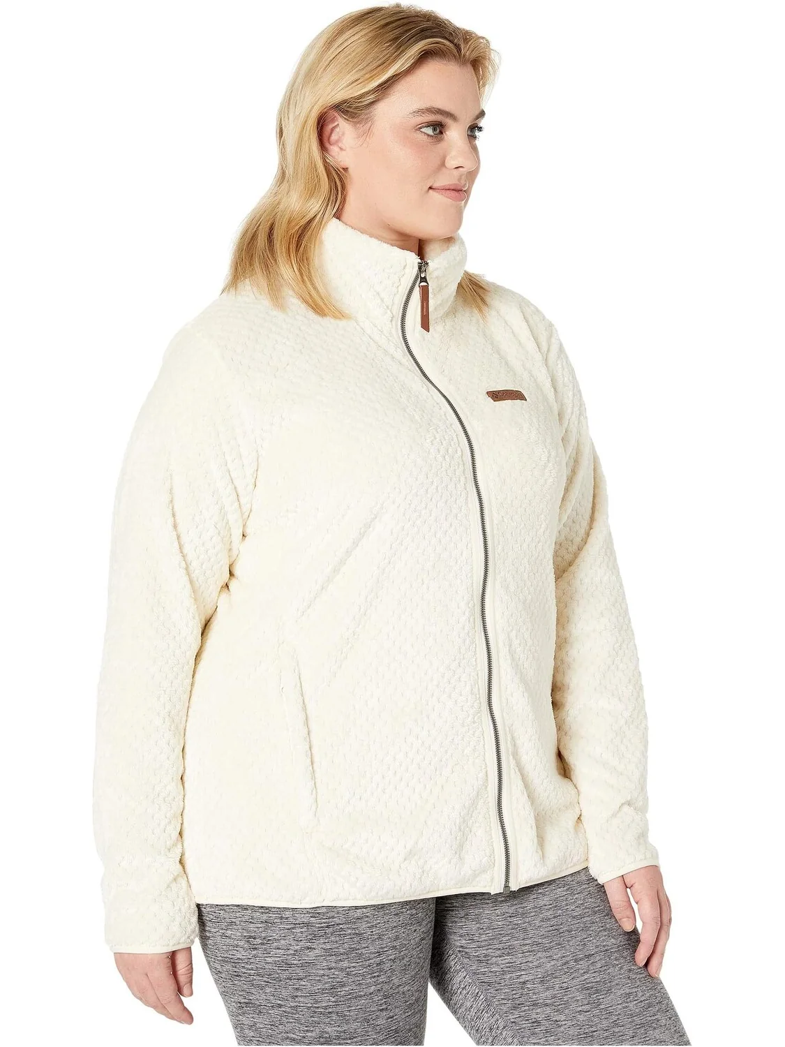 Куртка Plus Size Fire Side II Sherpa Full Zip Columbia — изображение 4 из 5, мел