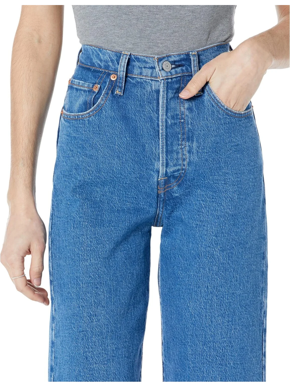 Джинсы Ribcage Straight Ankle Levi's — изображение 3 из 4, мульти