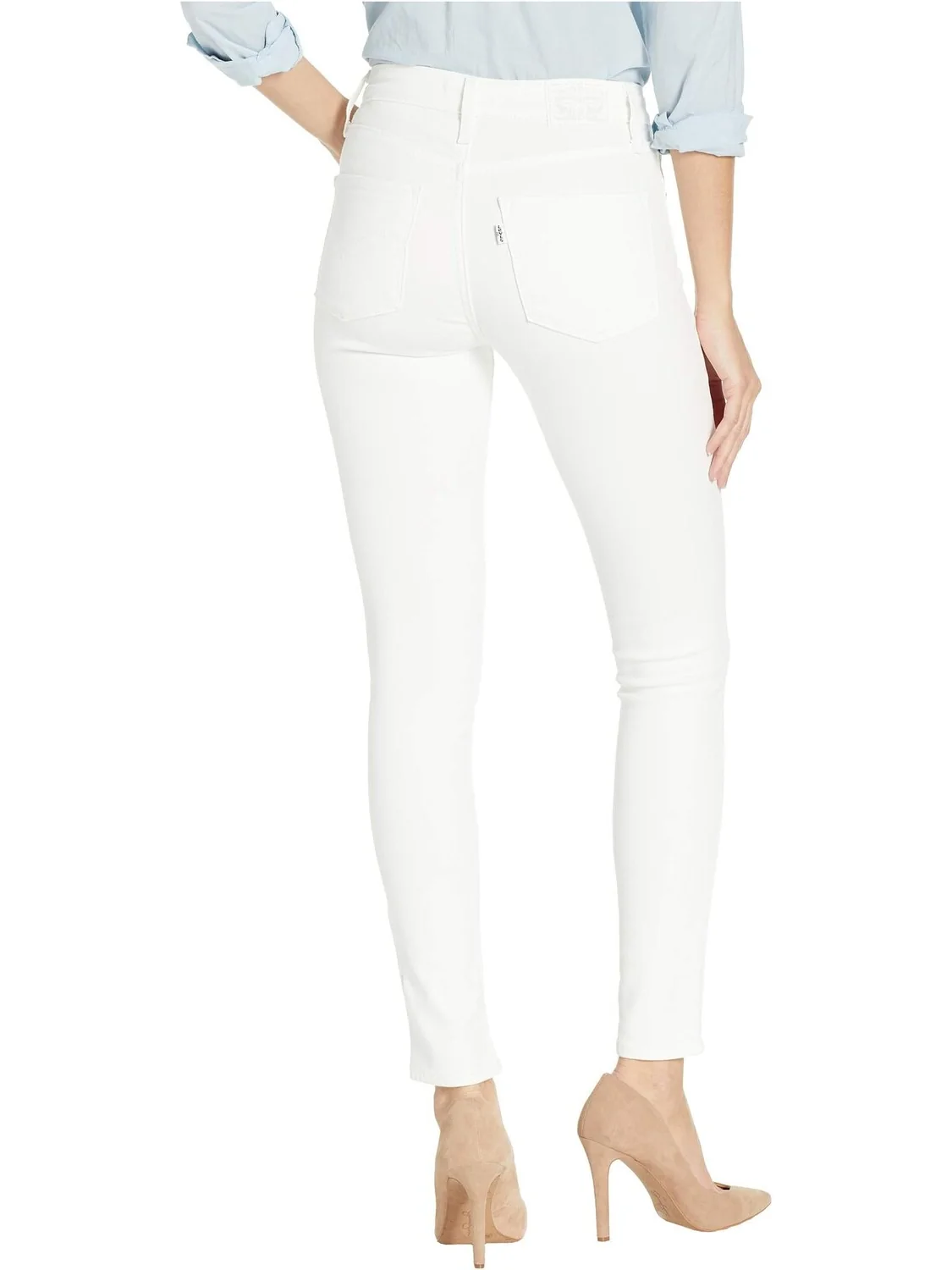 Женские джинсы Levi's Womens 721 High Rise Skinny — изображение 3 из 4, белый