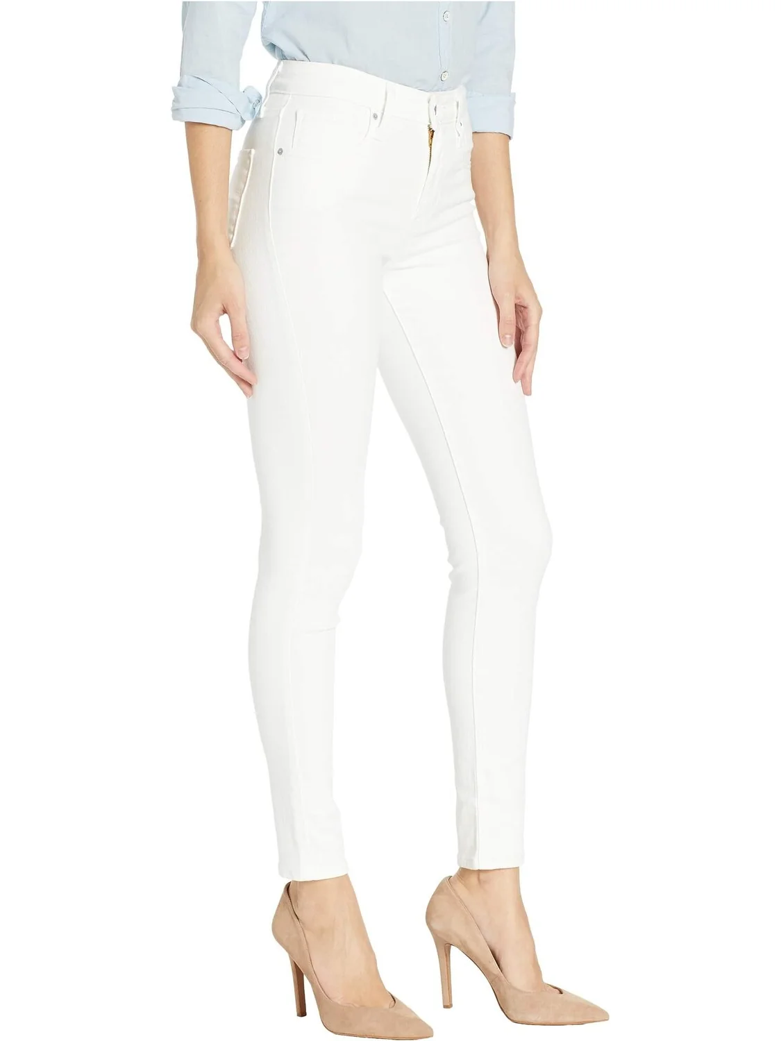 Женские джинсы Levi's Womens 721 High Rise Skinny — изображение 4 из 4, белый