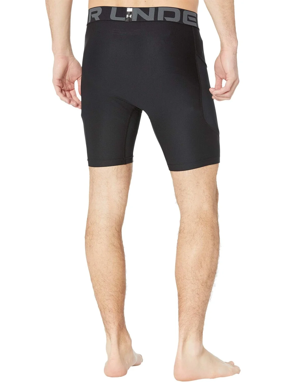 Шорты с бронёй Heatgear Under Armour — изображение 2 из 3, черный/серый