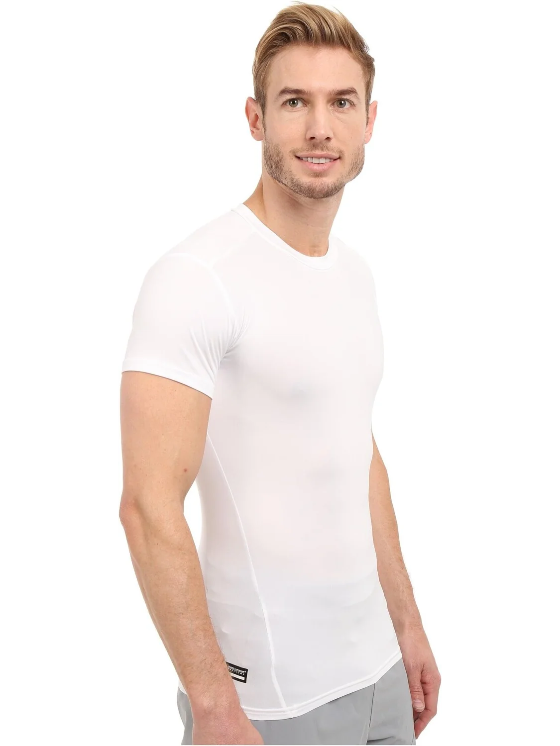 Компрессионная футболка UA Tac Heat Gear Under Armour — изображение 4 из 5, белый