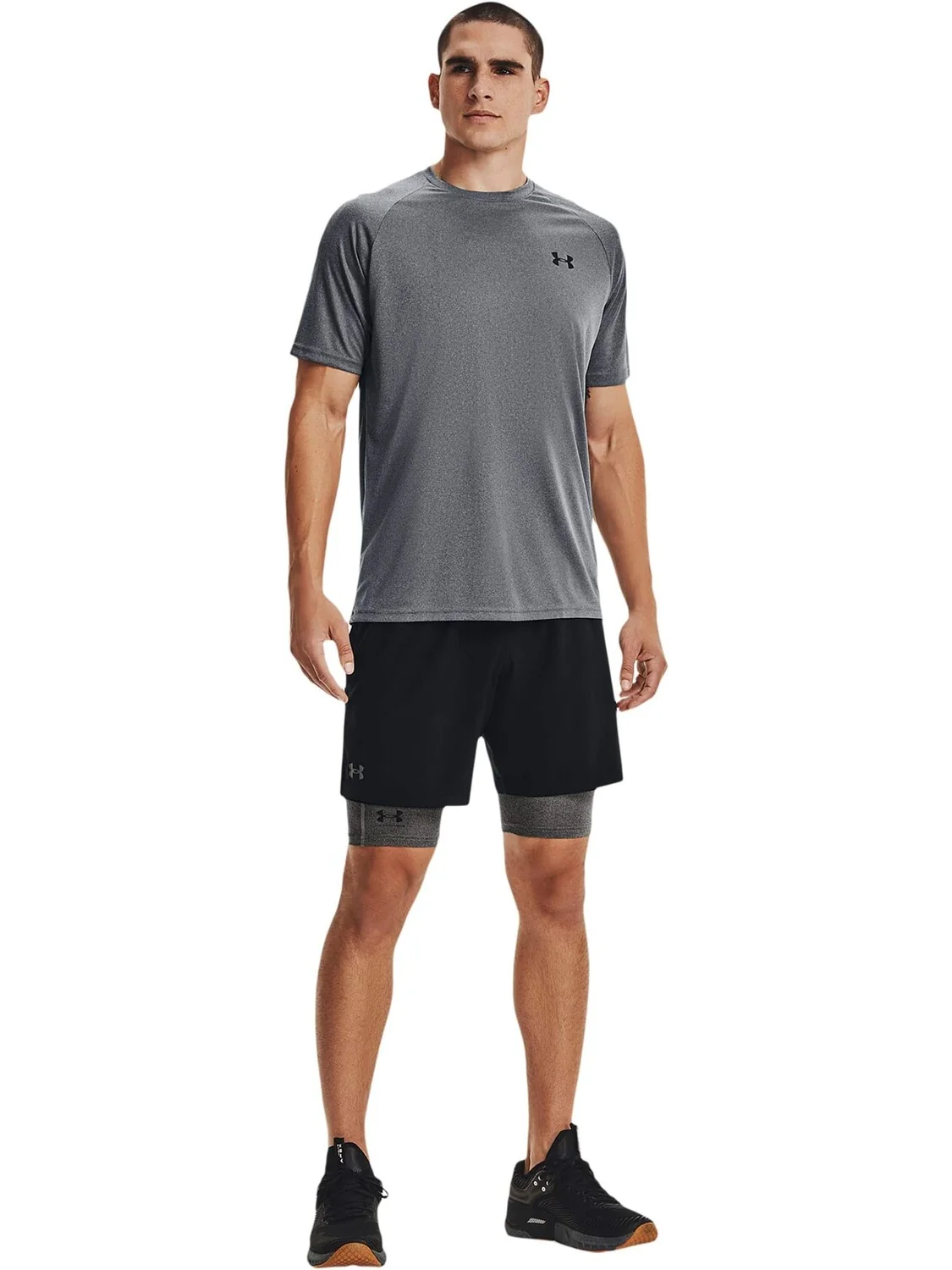 Длинные шорты Heatgear Armor Under Armour — изображение 3 из 3, черный