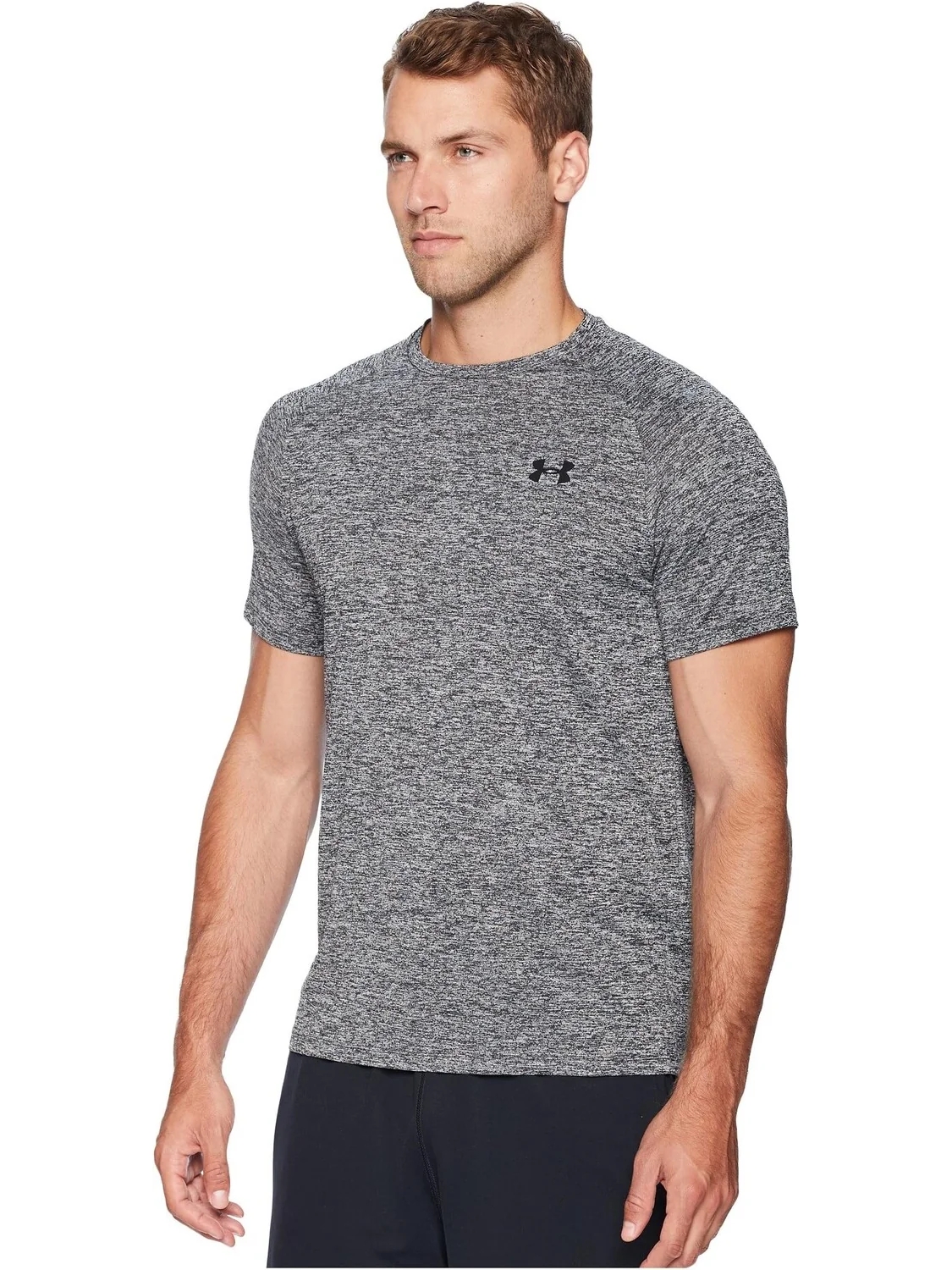 Футболка с короткими рукавами UA Tech Under Armour — изображение 2 из 4, черный/черный