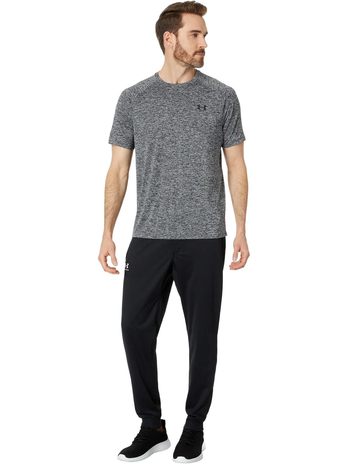 Футболка с короткими рукавами UA Tech Under Armour — изображение 4 из 4, черный/черный