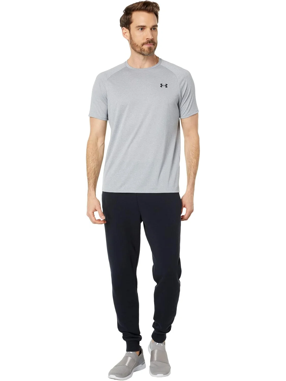 Футболка с короткими рукавами UA Tech Under Armour — изображение 4 из 4, светлый/черный