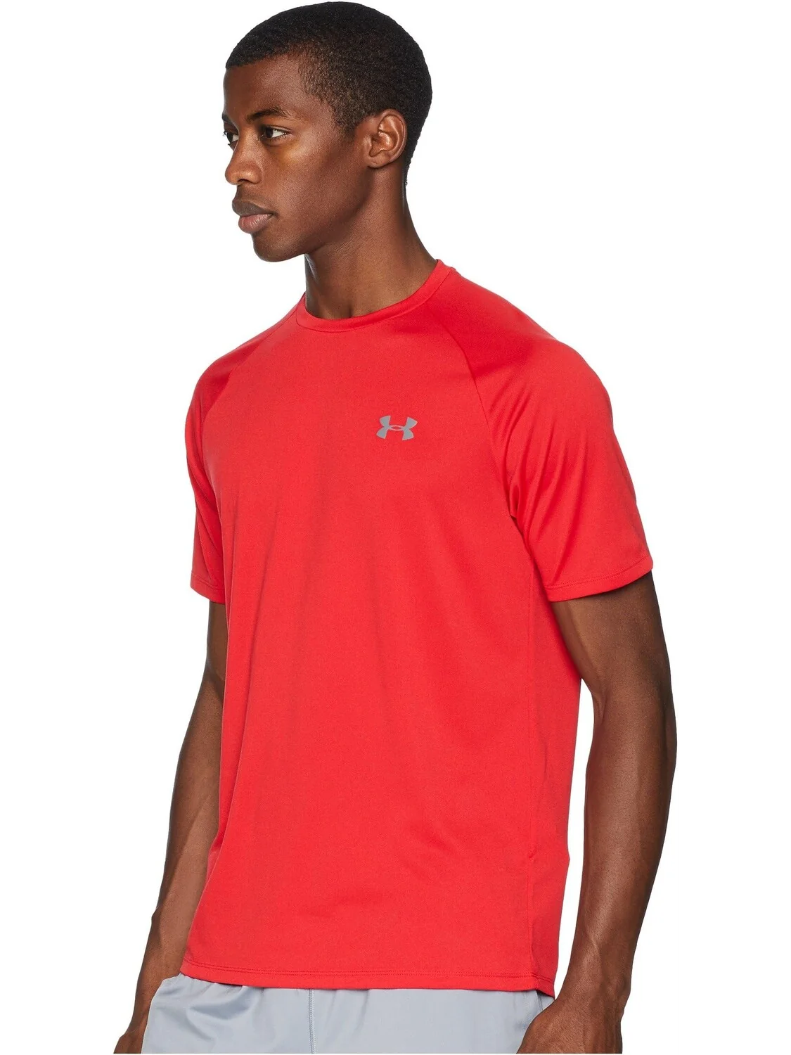 Футболка с короткими рукавами UA Tech Under Armour — изображение 2 из 4, красный/графитовый