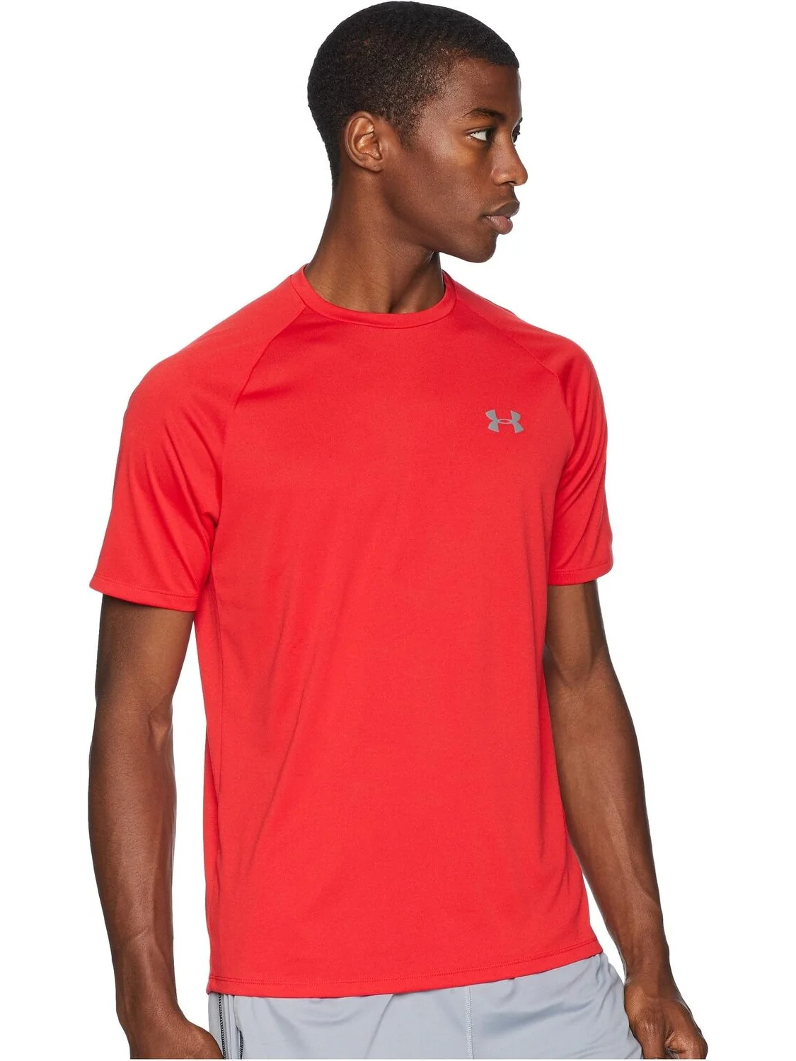 Футболка с короткими рукавами UA Tech Under Armour — изображение 4 из 4, красный/графитовый