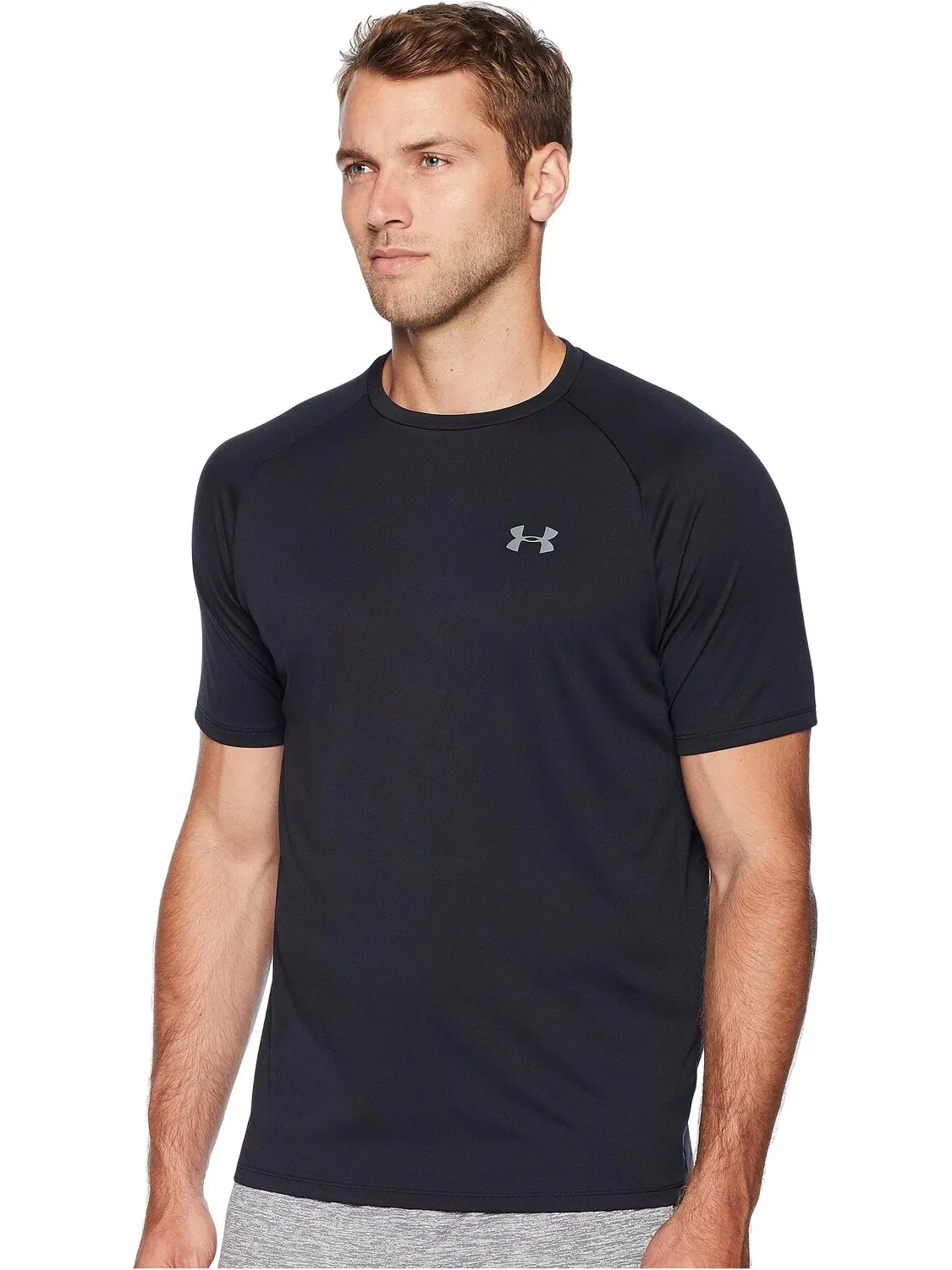 Футболка Under Armour UA Tech — изображение 2 из 4, черный/графитовый