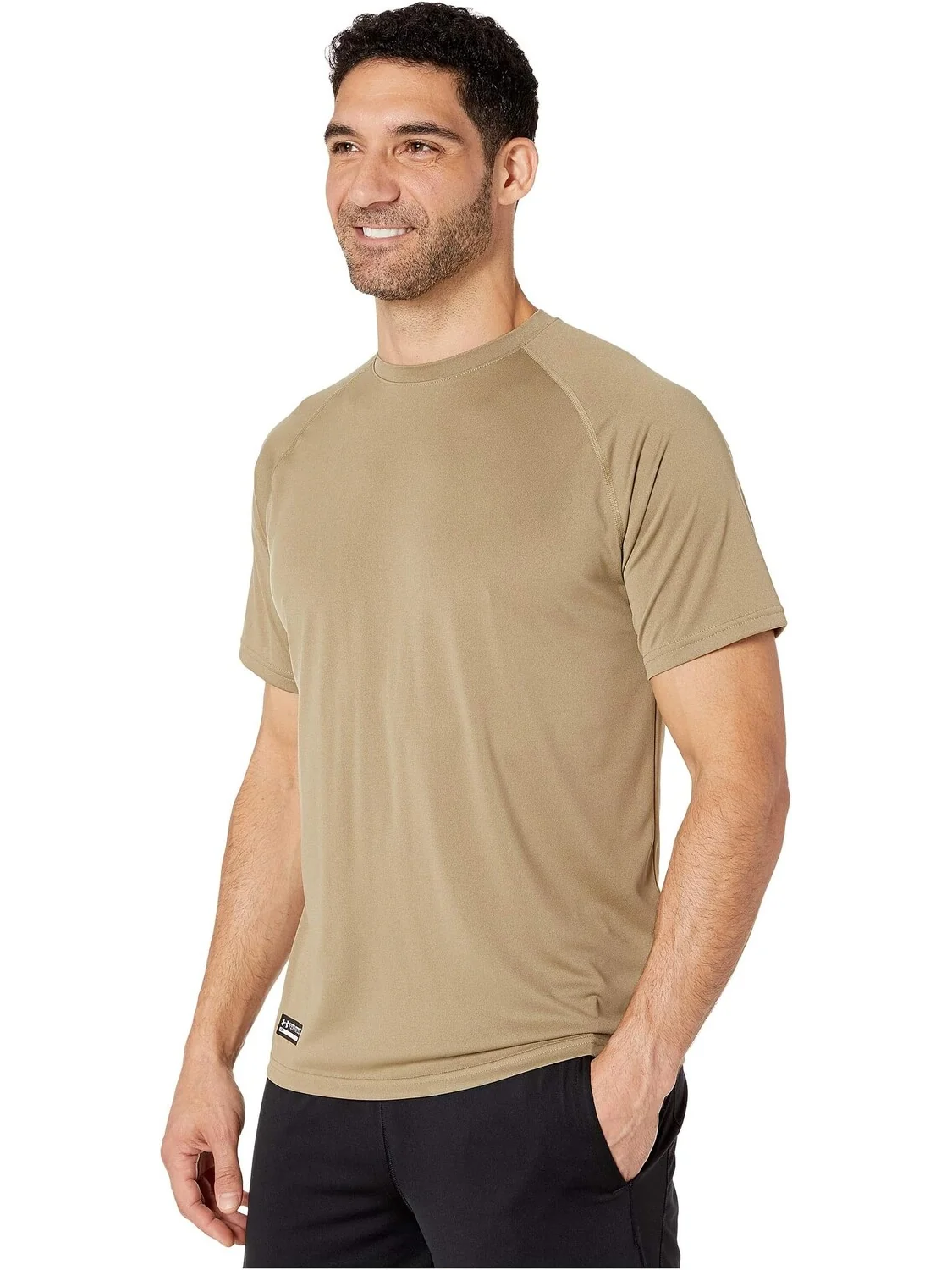 Футболка UA Tac Tech Under Armour — изображение 2 из 4, бежевый