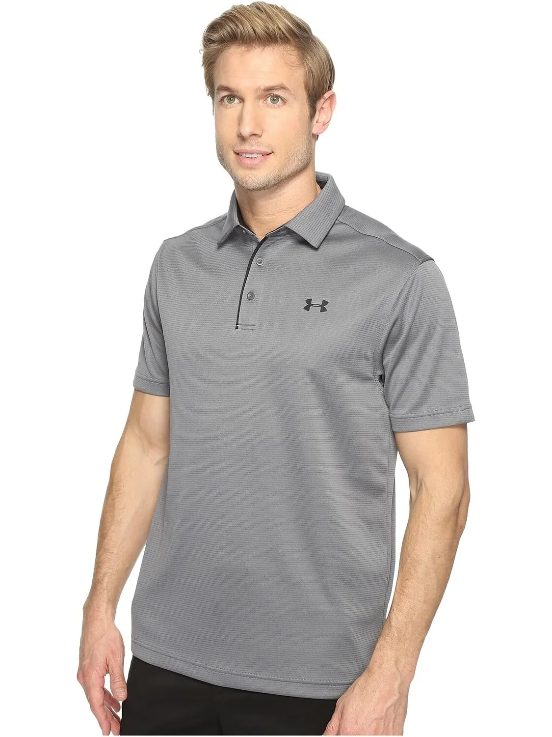Техническое поло Under Armour Golf — изображение 2 из 4, графитовый/черный/черный