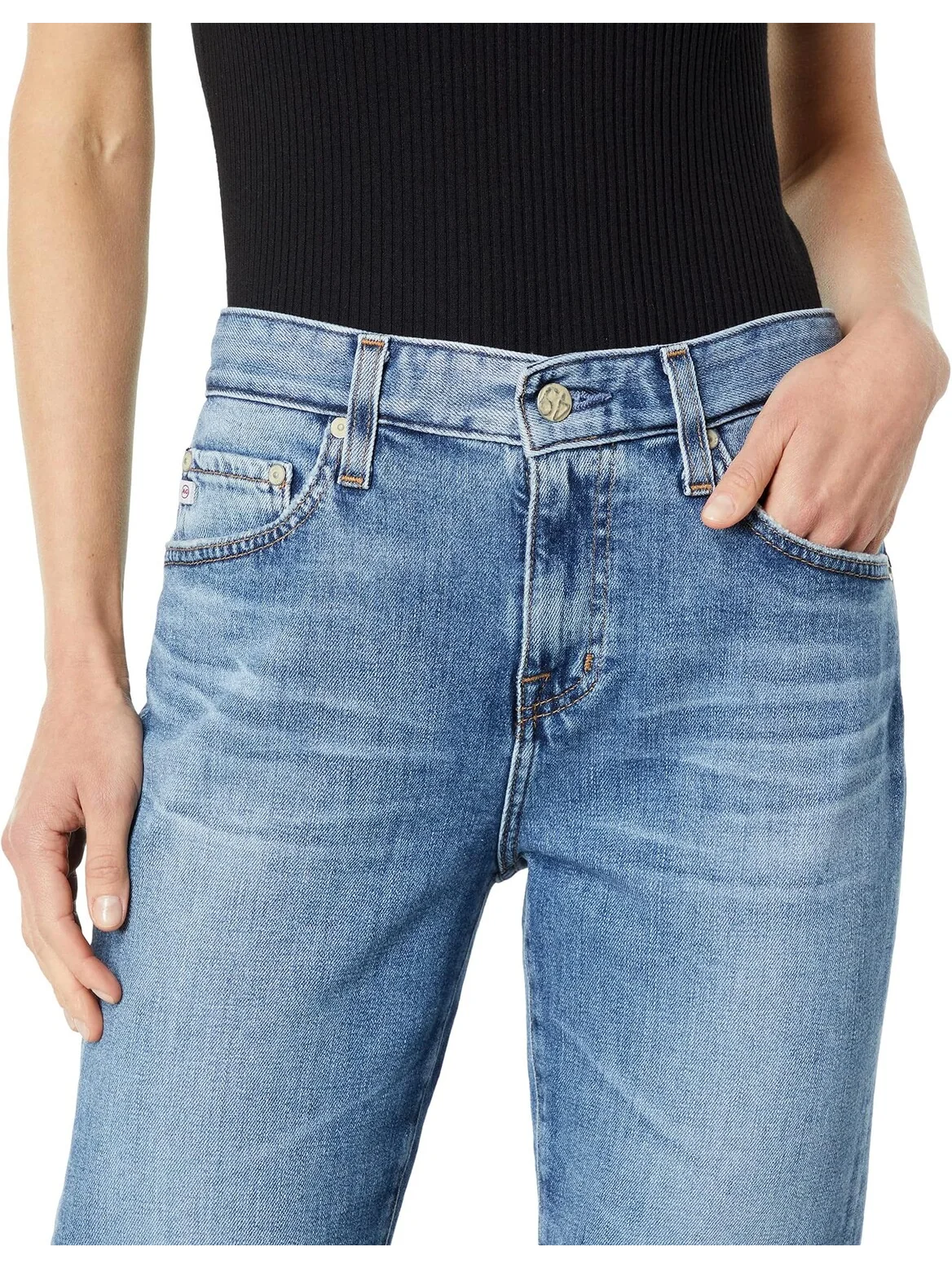 Джинсы Ex-boyfriend Slouchy Slim in 16 Years Hudson AG Jeans, цвет 16 Years Hudson — изображение 3 из 4
