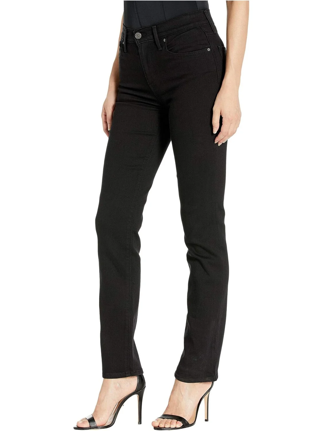 Джинсы Levi's Womens 724 High-Rise Straight — изображение 2 из 4, черный