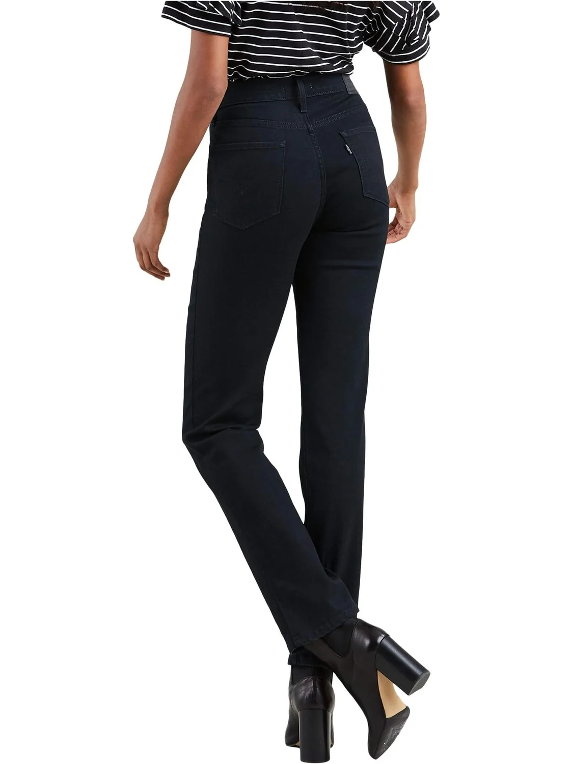 Джинсы Levi's Womens 724 High-Rise Straight — изображение 3 из 4, черный